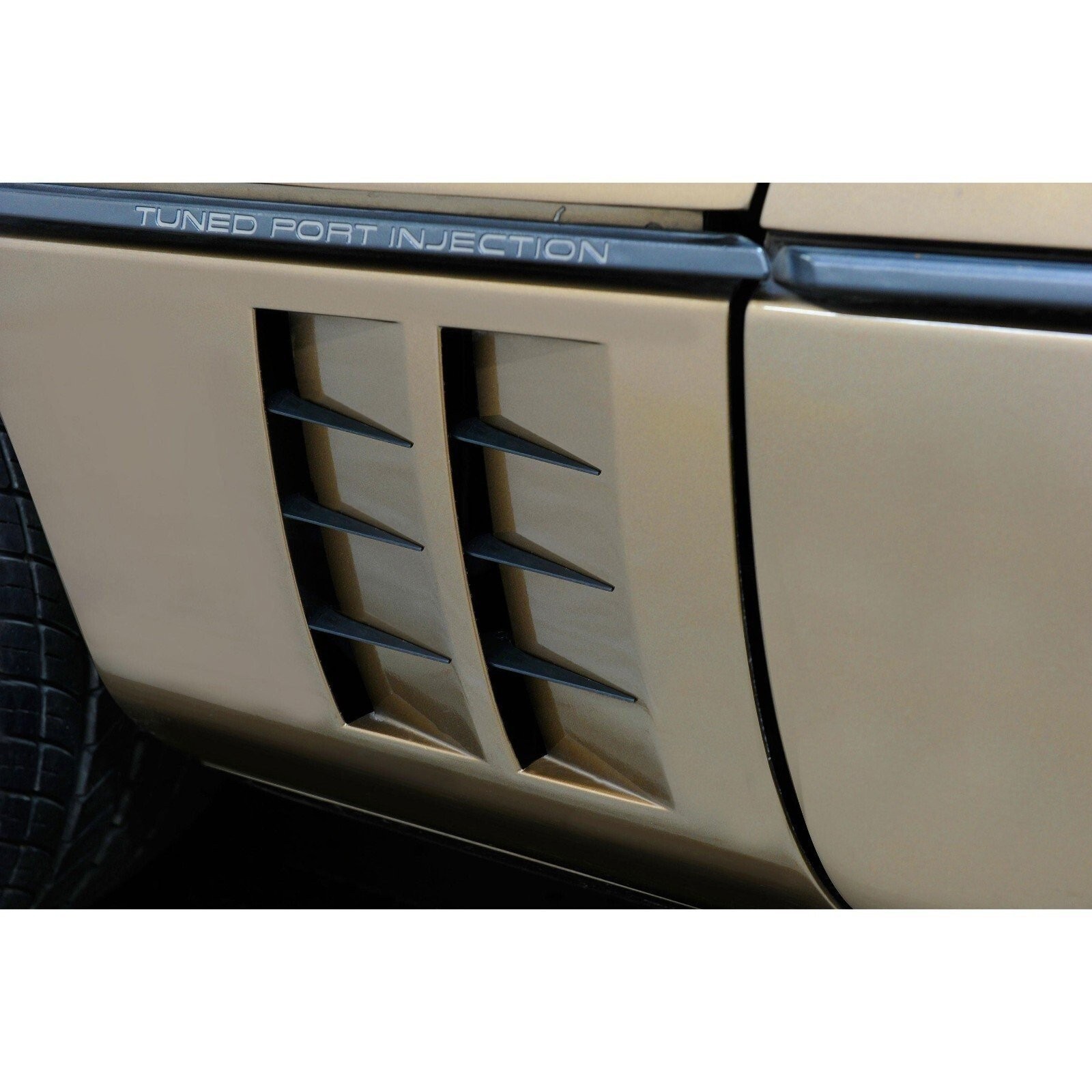 12pc Black Side Fender Vent Spears for 1984-90 C4 Corvette Conv / ZR1 Hatchback
