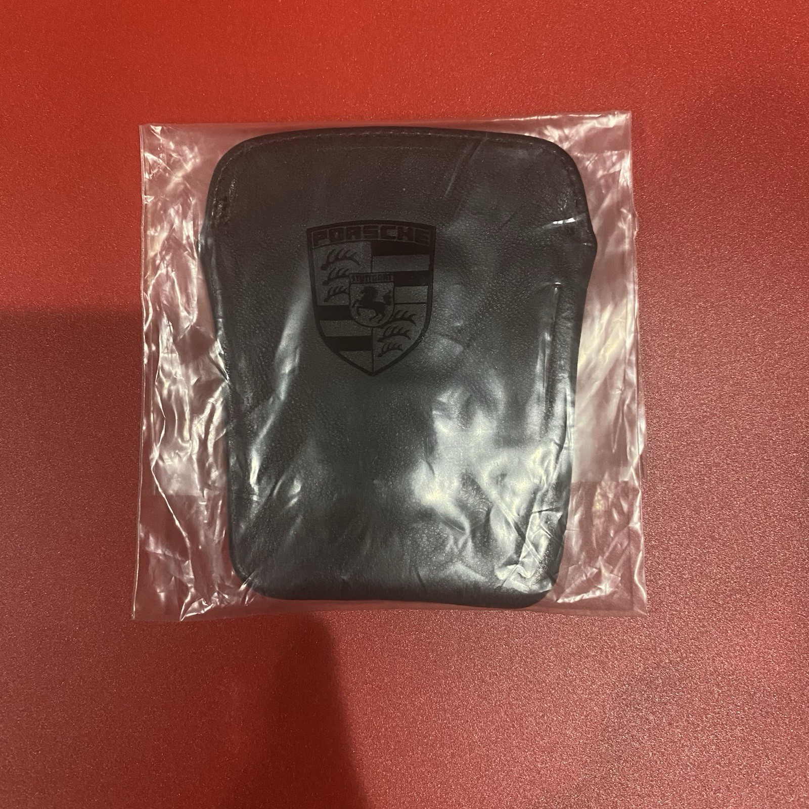NOS 1960-1970\'s Porsche Factory / Dealer Leather Keychain Pouch - 911.722.011.00