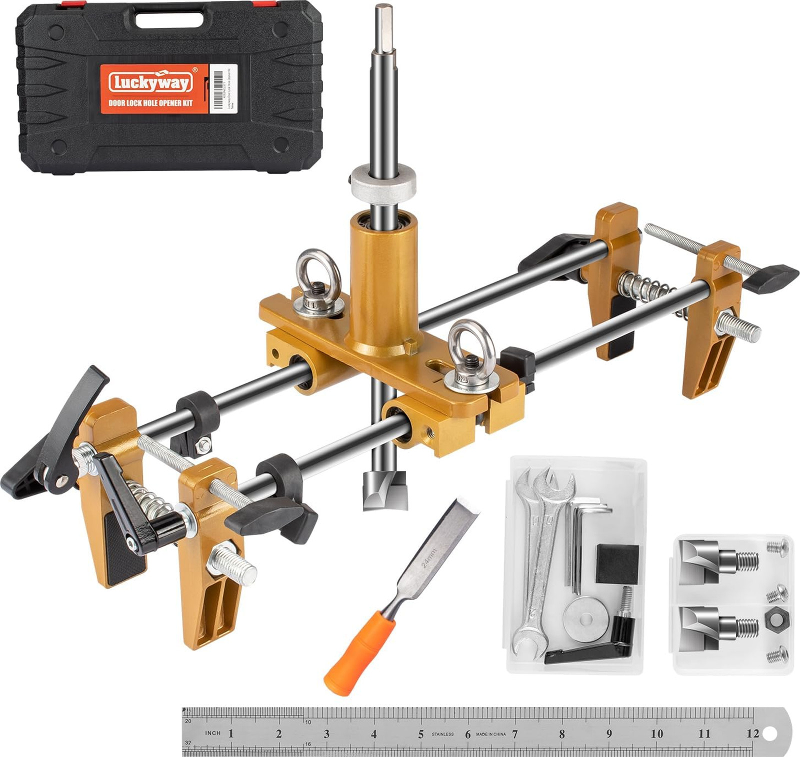Luckyway Door Lock Installation Kit Mortising Machine Mortise Jig, Door Lock