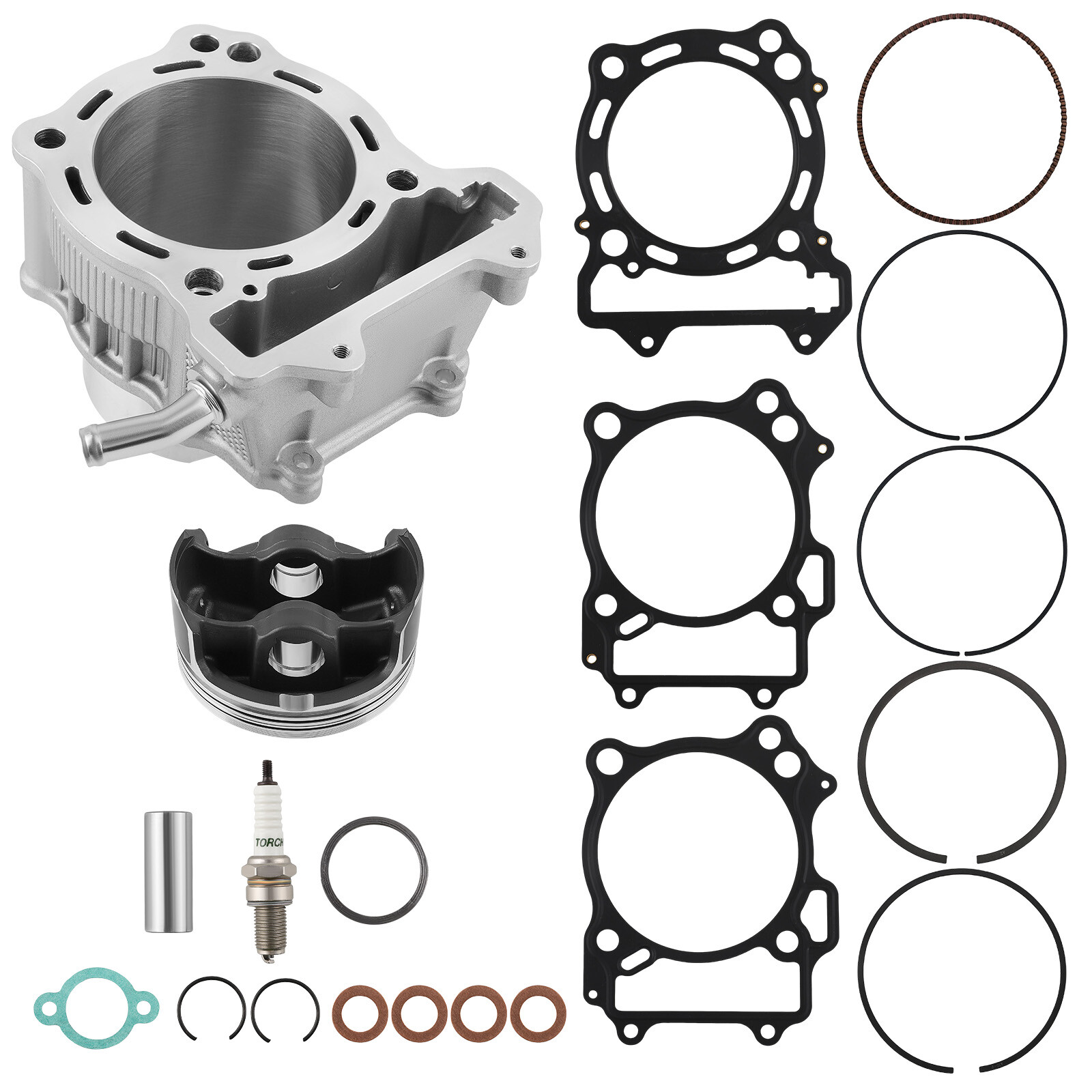 Complete 435cc Big Bore Cylinder Piston Top End Kit for Suzuki LTZ400 KFX400