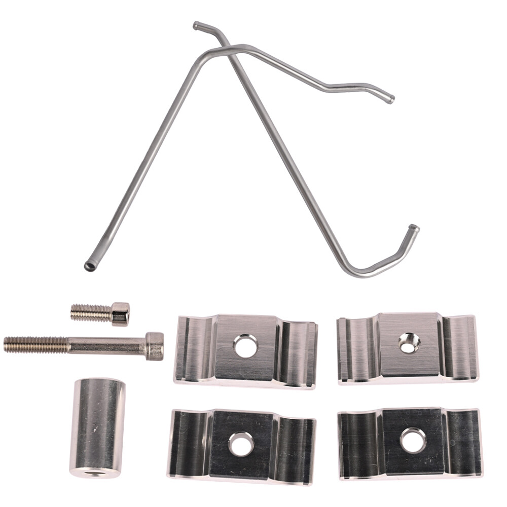 NEW 1st, 2nd Gen For CUMMINS 12V Stainless Heater Lines + Clamps KIT US