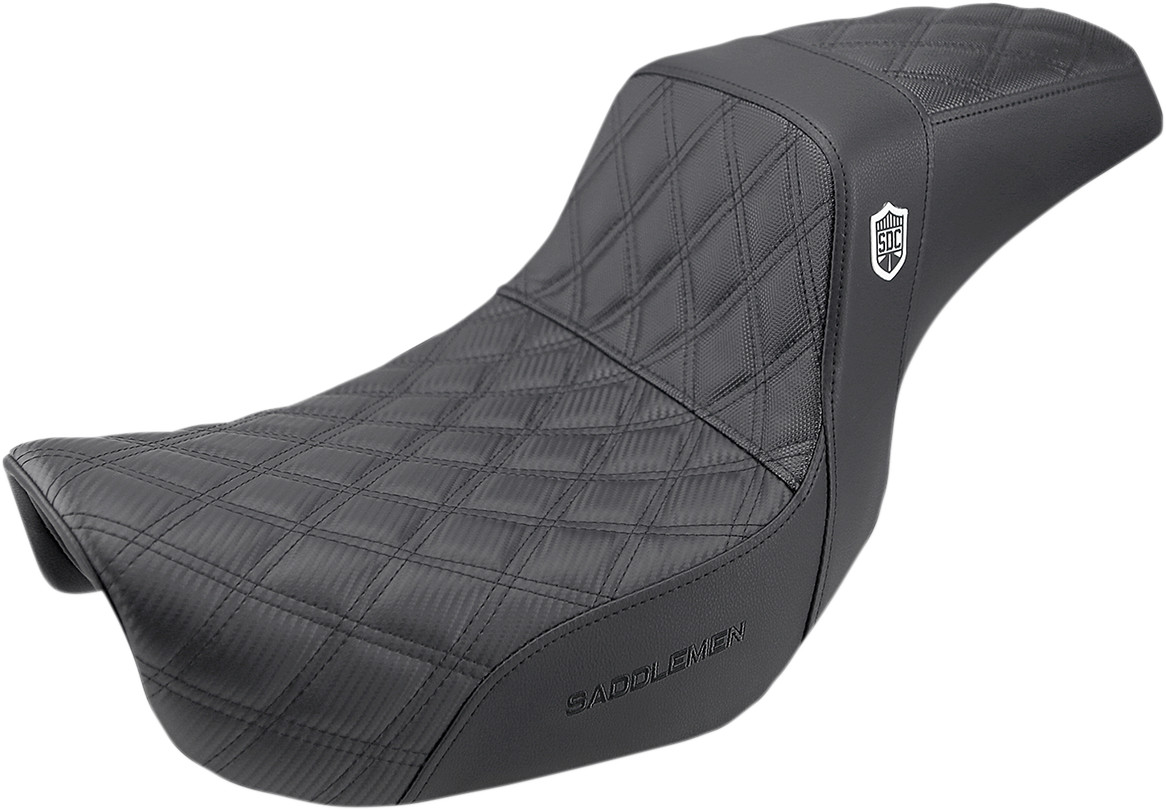 SADDLEMEN Pro Series SDC Performance Seat - w/o Backrest - Lattice Stitch/Lumbar