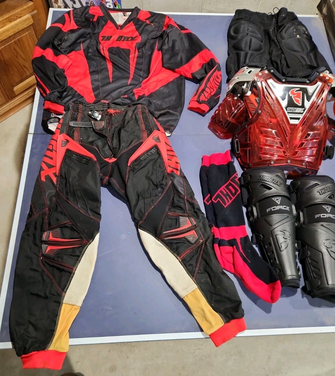 Vintage Y2K THOR MX Core Jeremy McGrath Motocross Lot Of 8 Complete Set As Shown