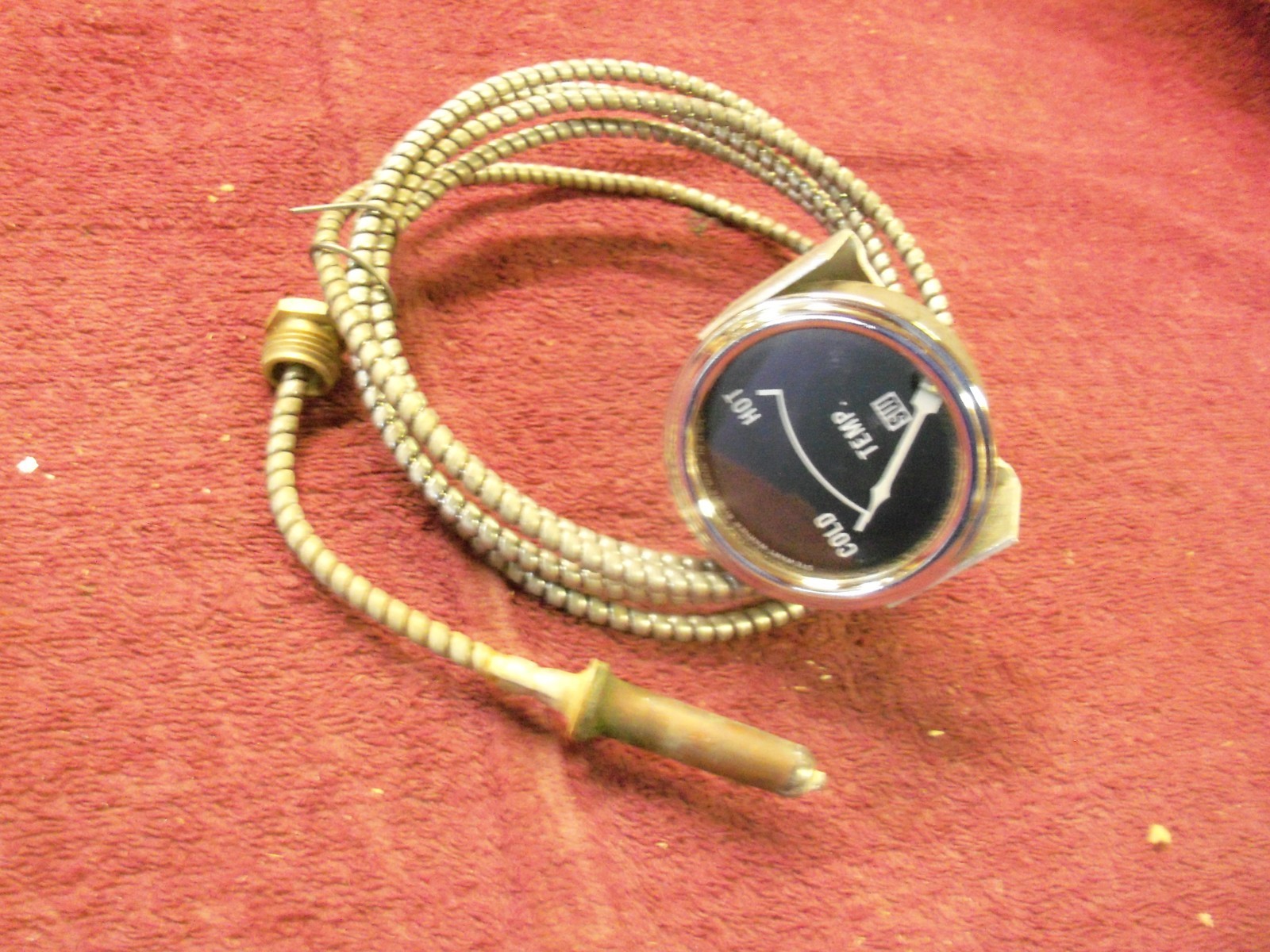 Vintage NOS Stewart-Warner Mechanical Temperature Gauge