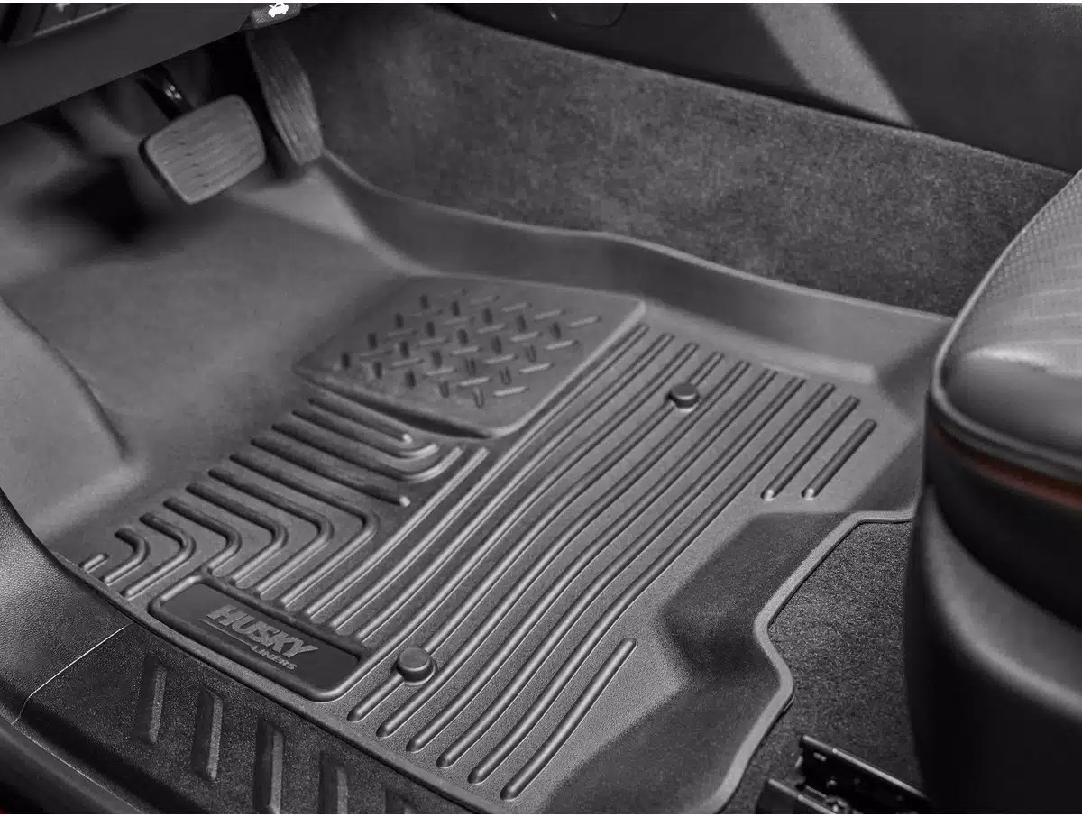 Husky WeatherBeater Front/2nd Row Floor Mats 3pc Fits 08-15 Nissan Armada Blk