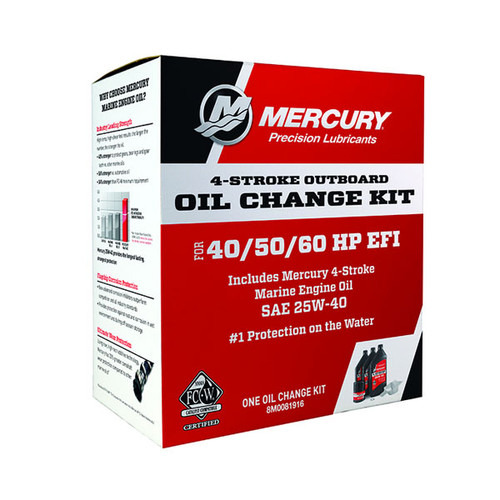 Mercury 8M0081916 Marine 40/50/60 hp 4-Stroke EFI Oil Change Kit - FREESHIPPING