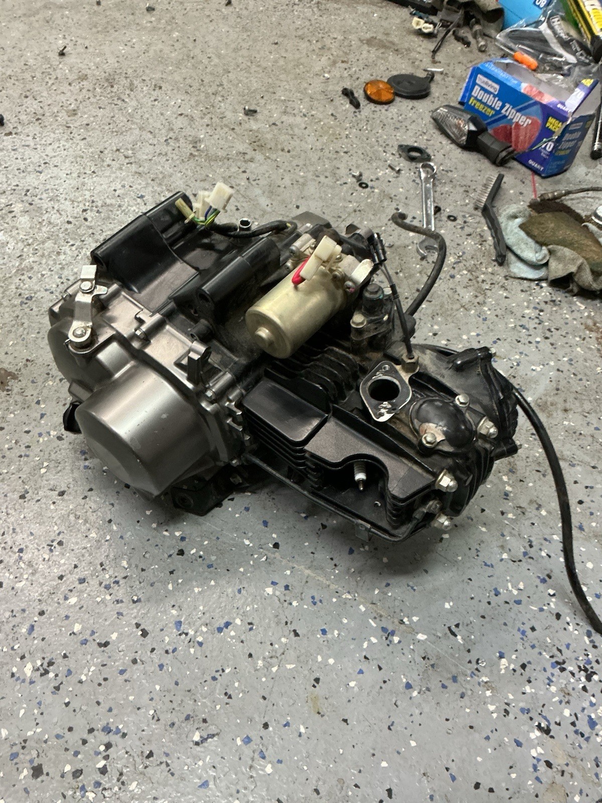 2021 KAWASAKI Z125 PRO ENGINE MOTOR ASSEMBLY COMPLETE 1380 MILES  2017-2023
