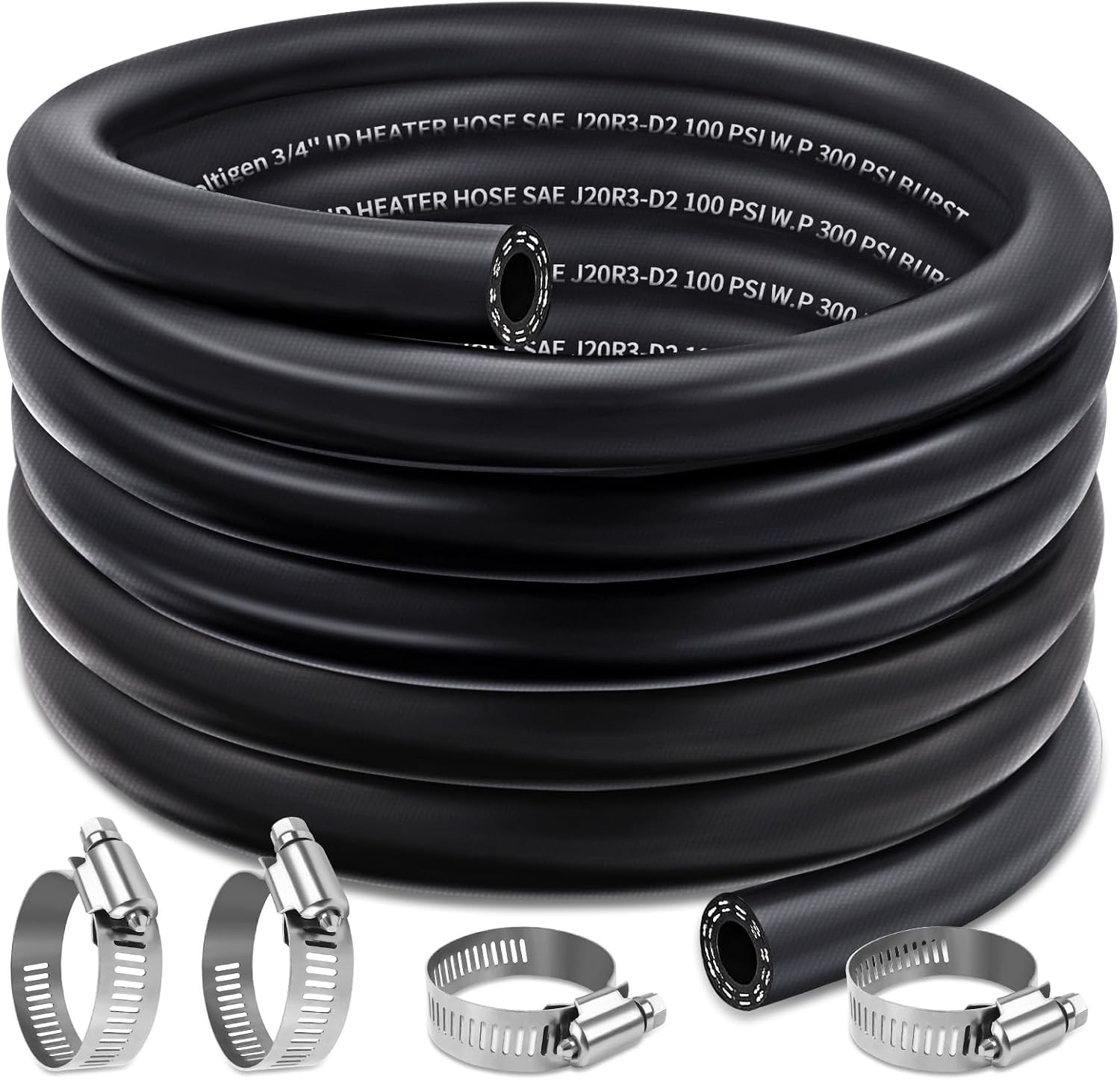 5/8 Inch Heater Hose, 20 Feet Coolant Radiator Line Water Antifreeze Fuel System