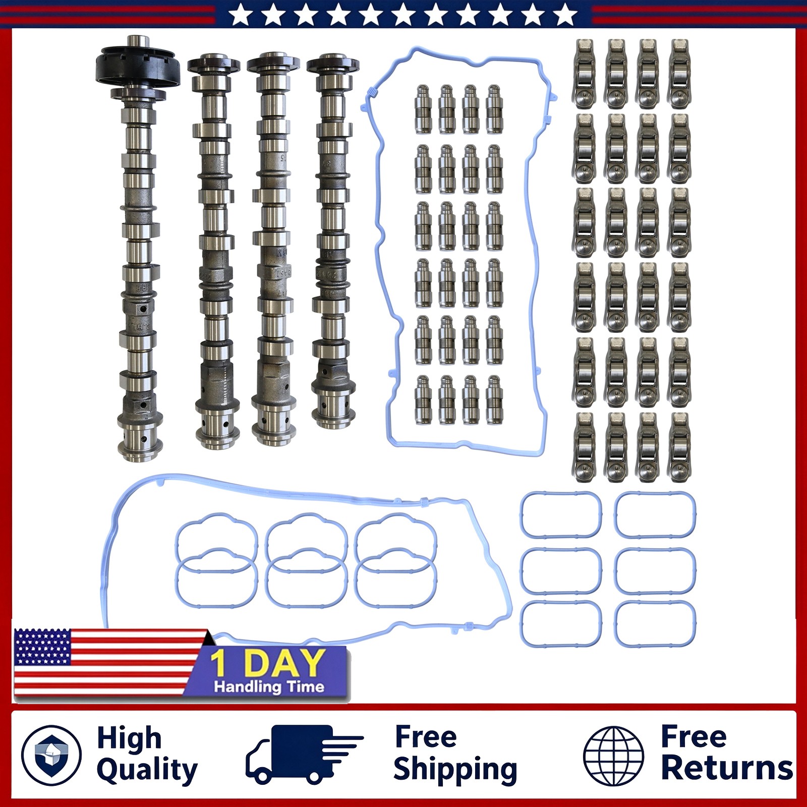 Camshafts Rockers Lifters Kit For 11-16 Chrysler Dodge Ram JEEP 3.6L Pentastar