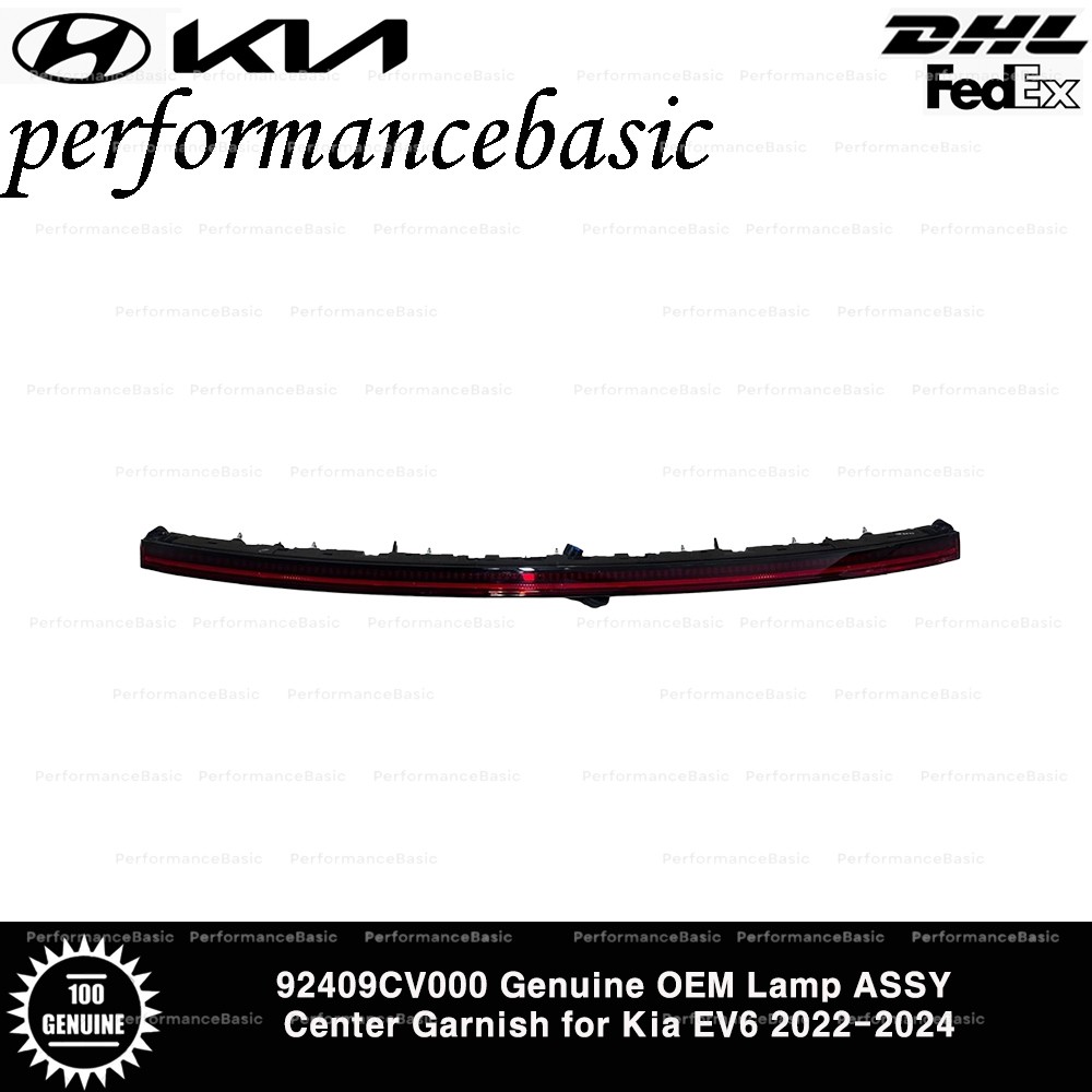 92409CV000 Genuine OEM Lamp ASSY Center Garnish for Kia EV6 2022-2024