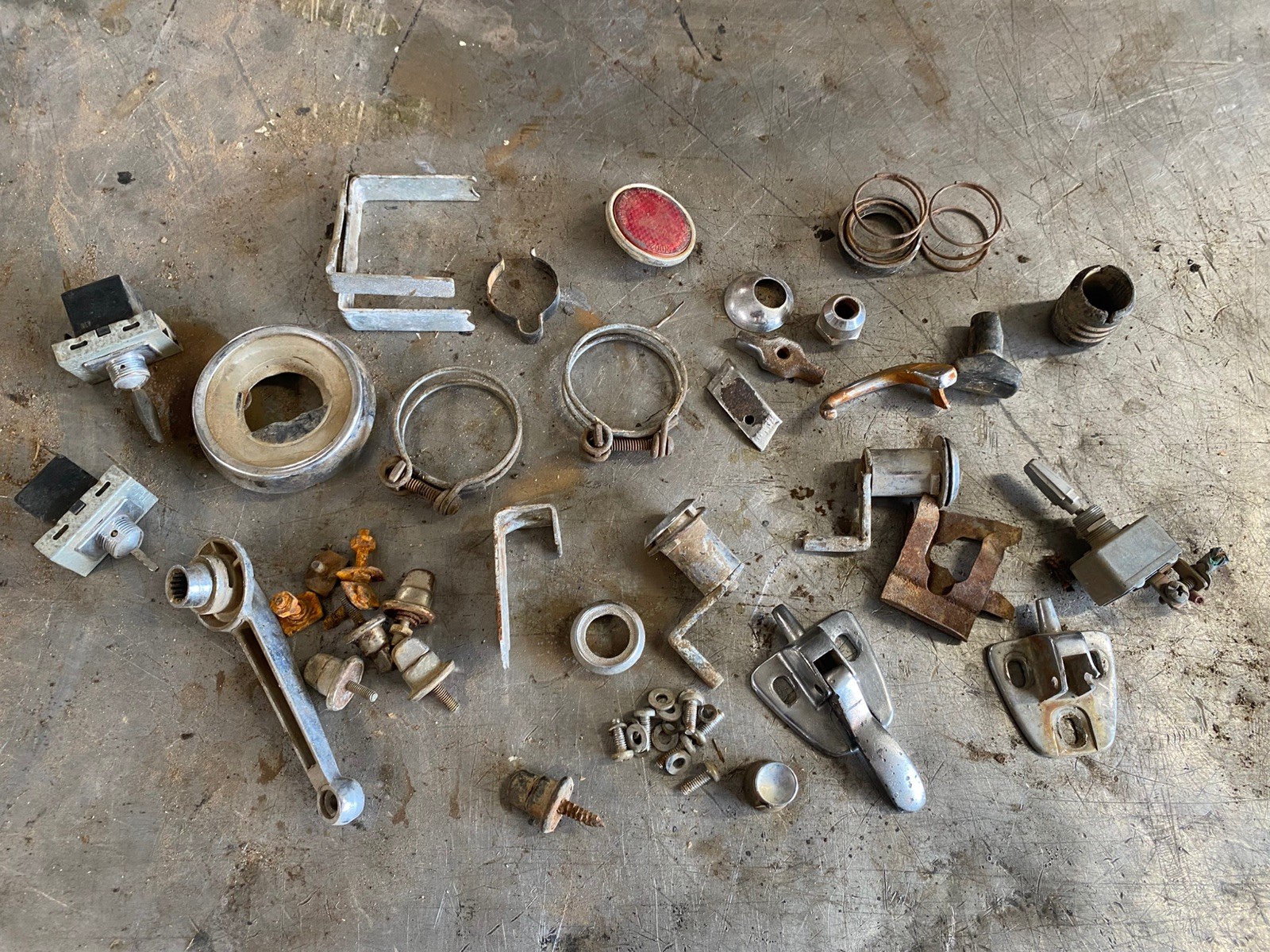Datsun Roadster Parts Lot Misc Hardware 64-67 Datsun Roadster Parts Lot Misc Hardware 64-67