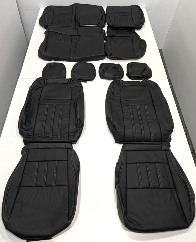 For Nissan Frontier Crew SV ProX Pro4X 2022-2025 Black Leather Seat Covers KR305