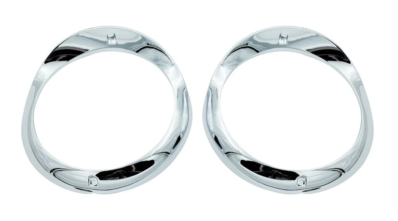 55 Chevy Headlight Bezels Pair 1955 Chevrolet New