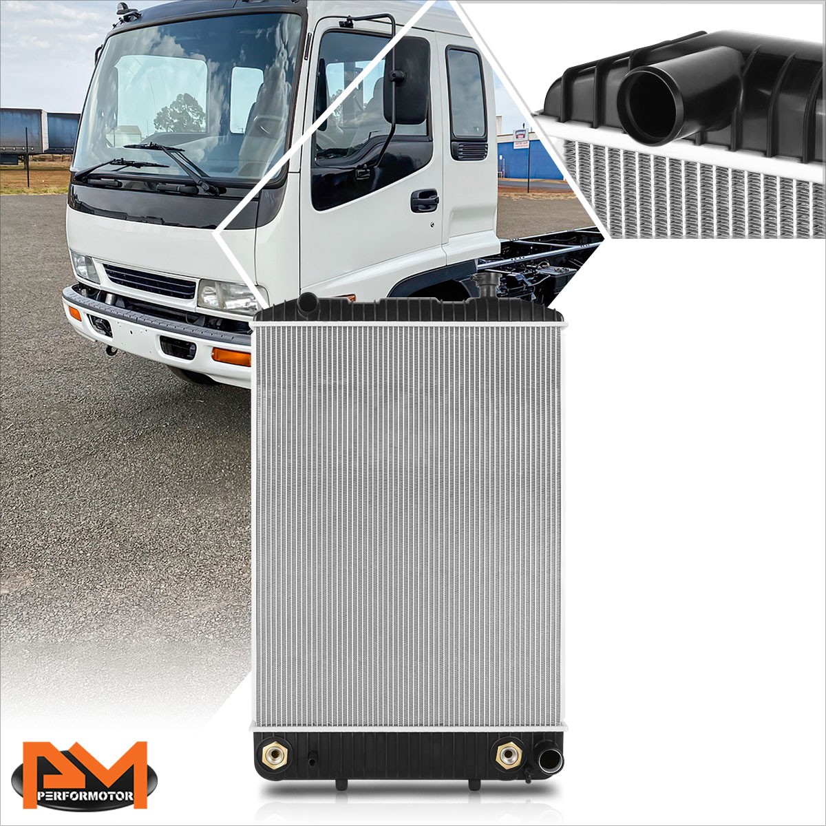 For 97-02 Chevy GMC T7500/Isuzu F-Series OE Style Aluminum Core Cooling Radiator For 97-02 Chevy GMC T7500/Isuzu F-Series OE Style Aluminum Core Cooling Radiator