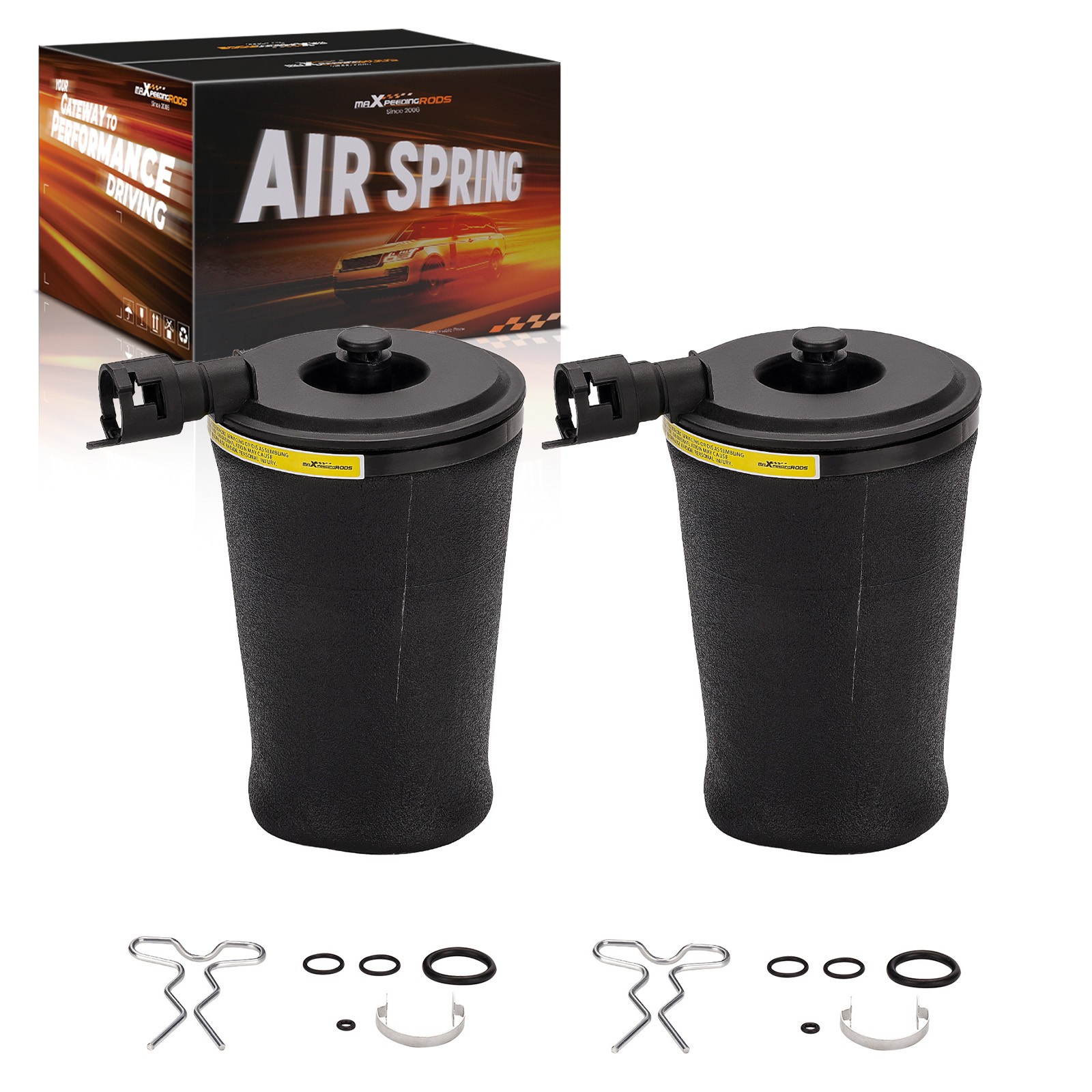 2 PCS Air Shock Suspension Bag Rear Left Right for Lincoln Town Car 1989 - 2010