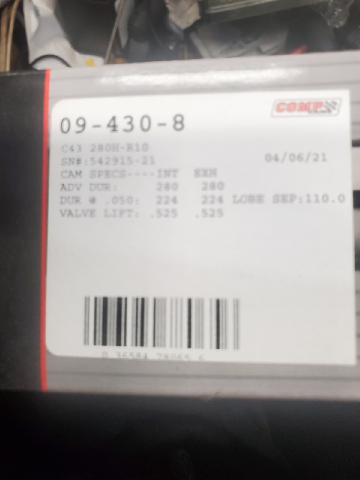 Comp Cams 09 430 8 4.3 Vortec Magnum