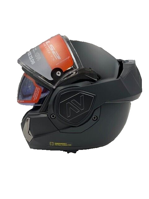 LS2 Helmets Advant Modular Helmet Matte Black XL - 906-1115