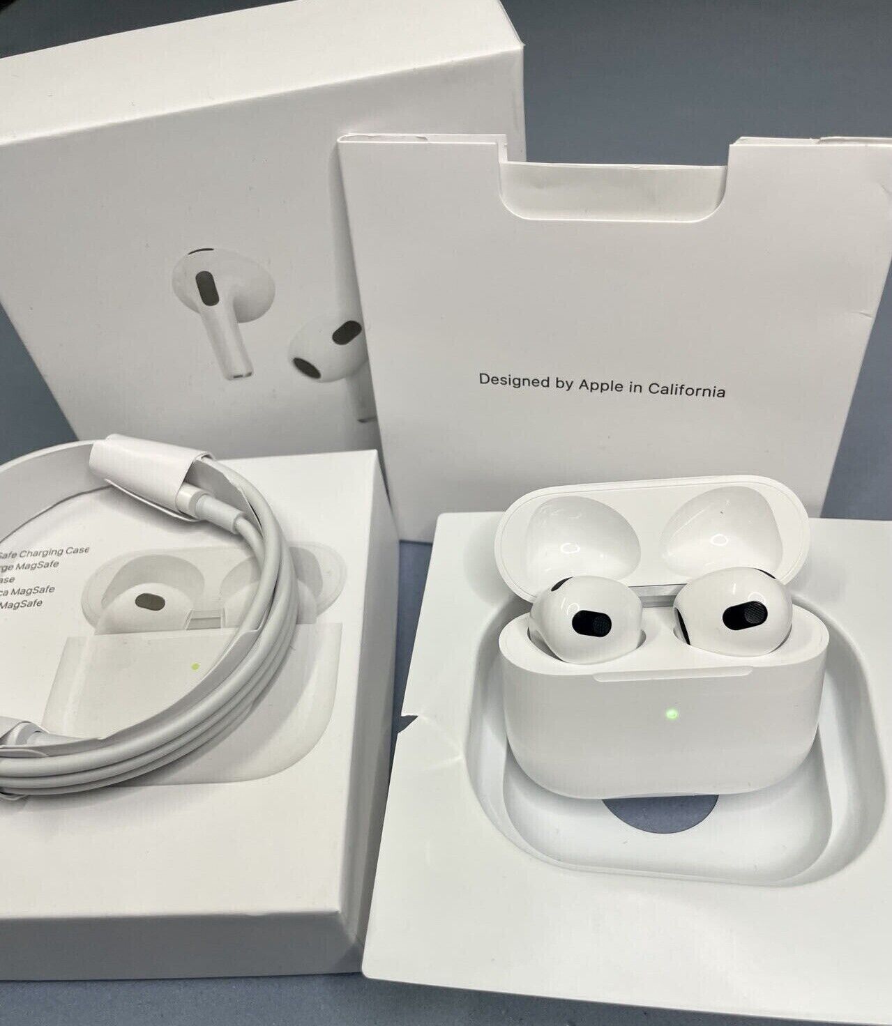 Αpplе Αirpоds 3rd Generation Wireless Bluetooth Headsets White Charging Box US