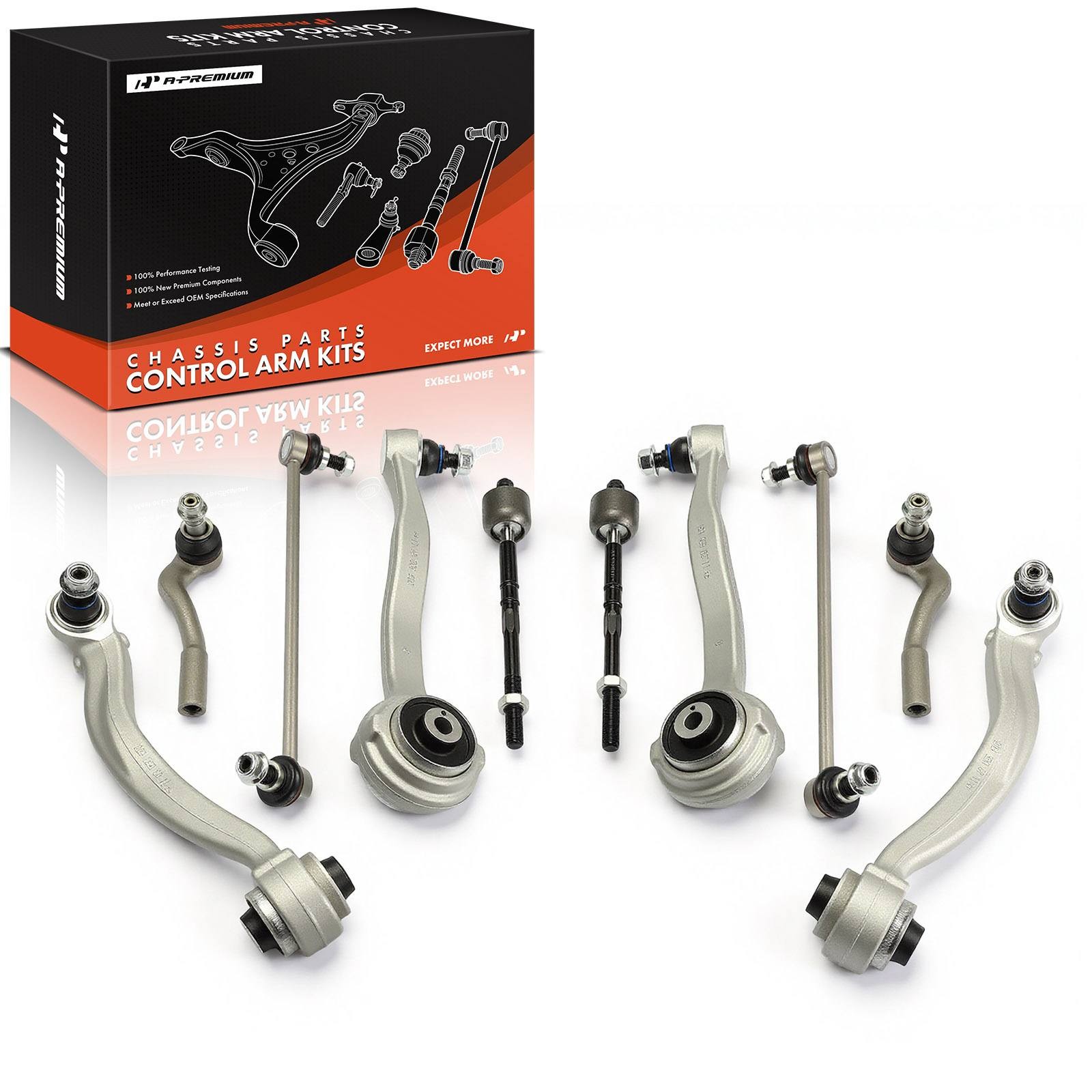 A-Premium 10x Front Control Arm & Tie Rod & Sway Bar Link for Mercedes-Benz W204