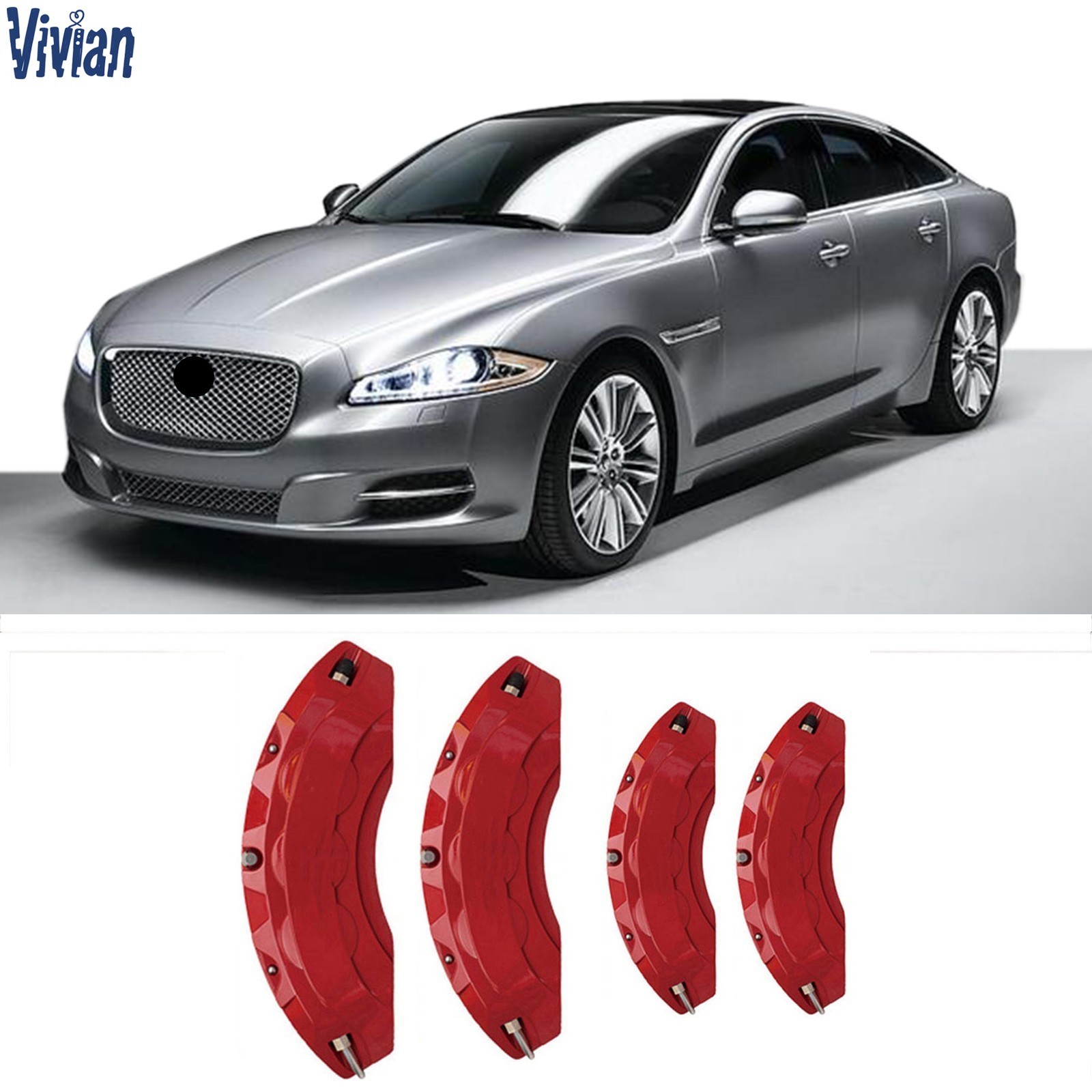 4pcs Customized Aluminum Car Brake Caliper Covers for JAGUAR XJ Accessories
