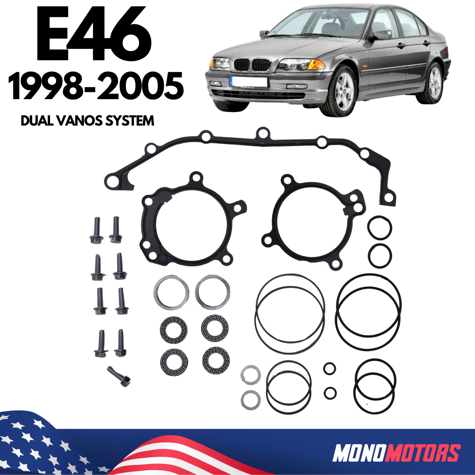 Dual Vanos Repair Kit For BMW 3 SERIES E46 1998-2005 Rebuilt Dual Vanos Unit Dual Vanos Repair Kit For BMW 3 SERIES E46 1998-2005 Rebuilt Dual Vanos Unit