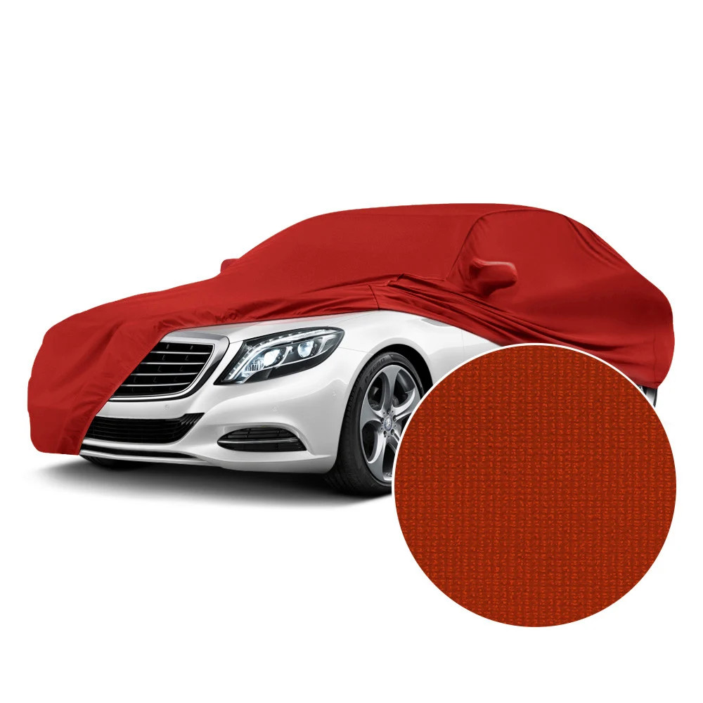 For Ferrari F50 95-96 Satin Stretch Indoor Adrenaline Red Custom Car Cover