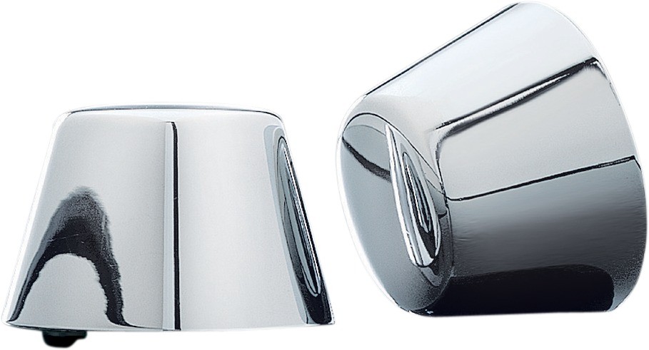Kuryakyn 1201 Front Axle Nut Covers Chrome Pair Harley-Davidson