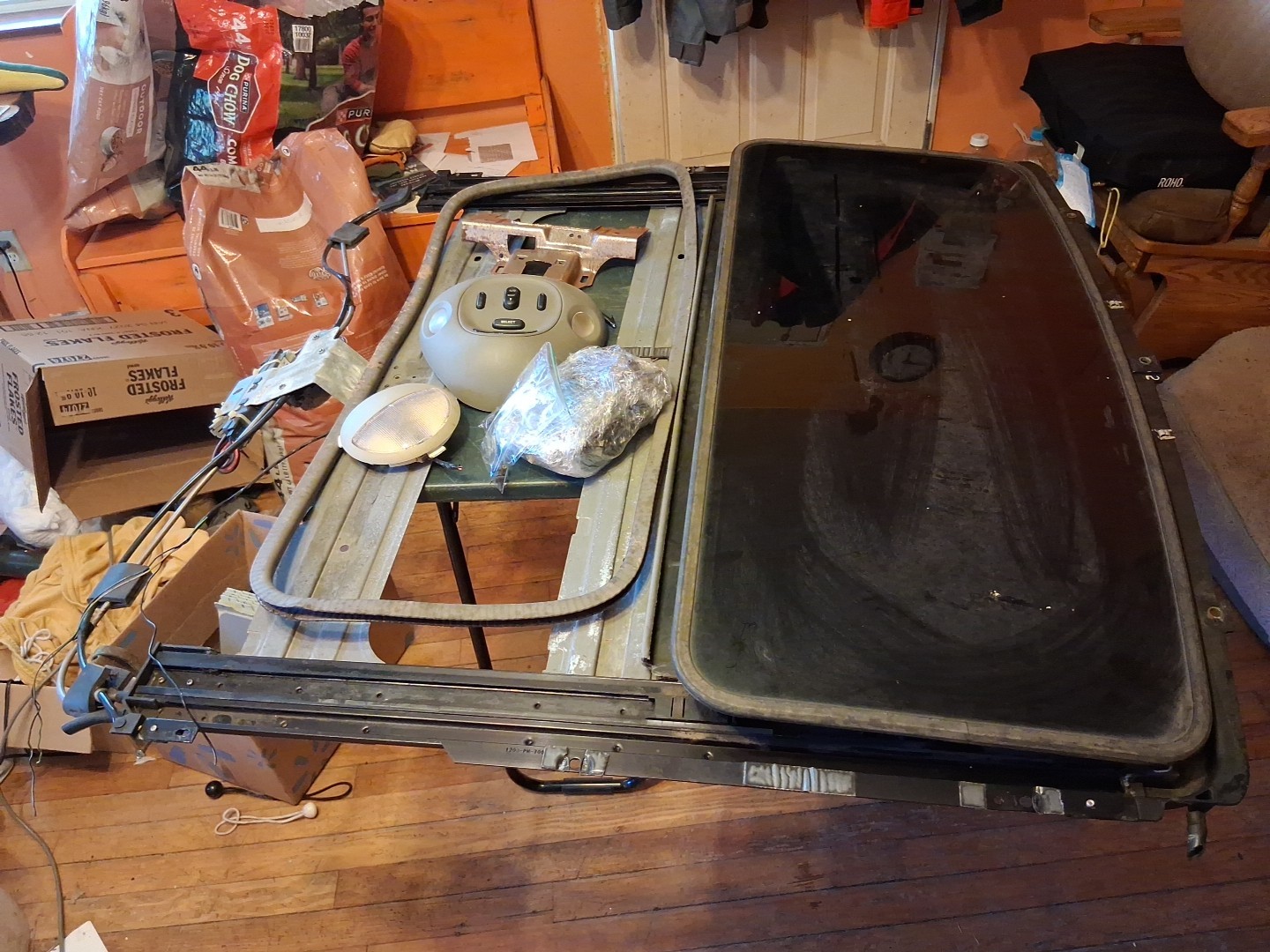 2001-03? Ford F-150 Sunroof Glass Assembly & Overhead Lights Controls & Gasket