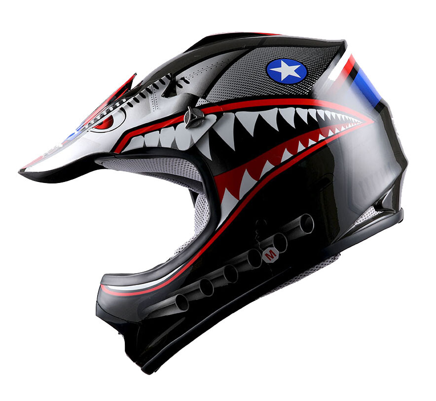 WOW Youth Kids BMX MX ATV Dirt Bike Motocross Helmet: HBOYCLS