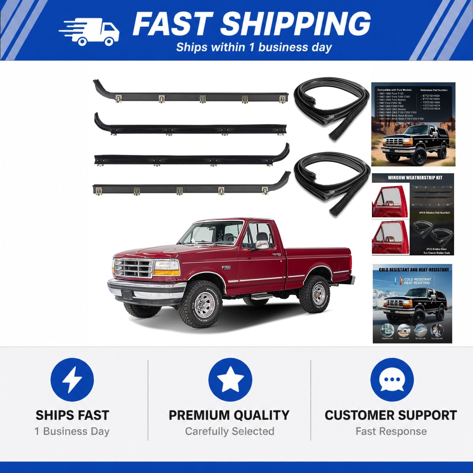 Front Door Window Weatherstrip Kit,Window Molding Sweep Felt Trim Seal & Run