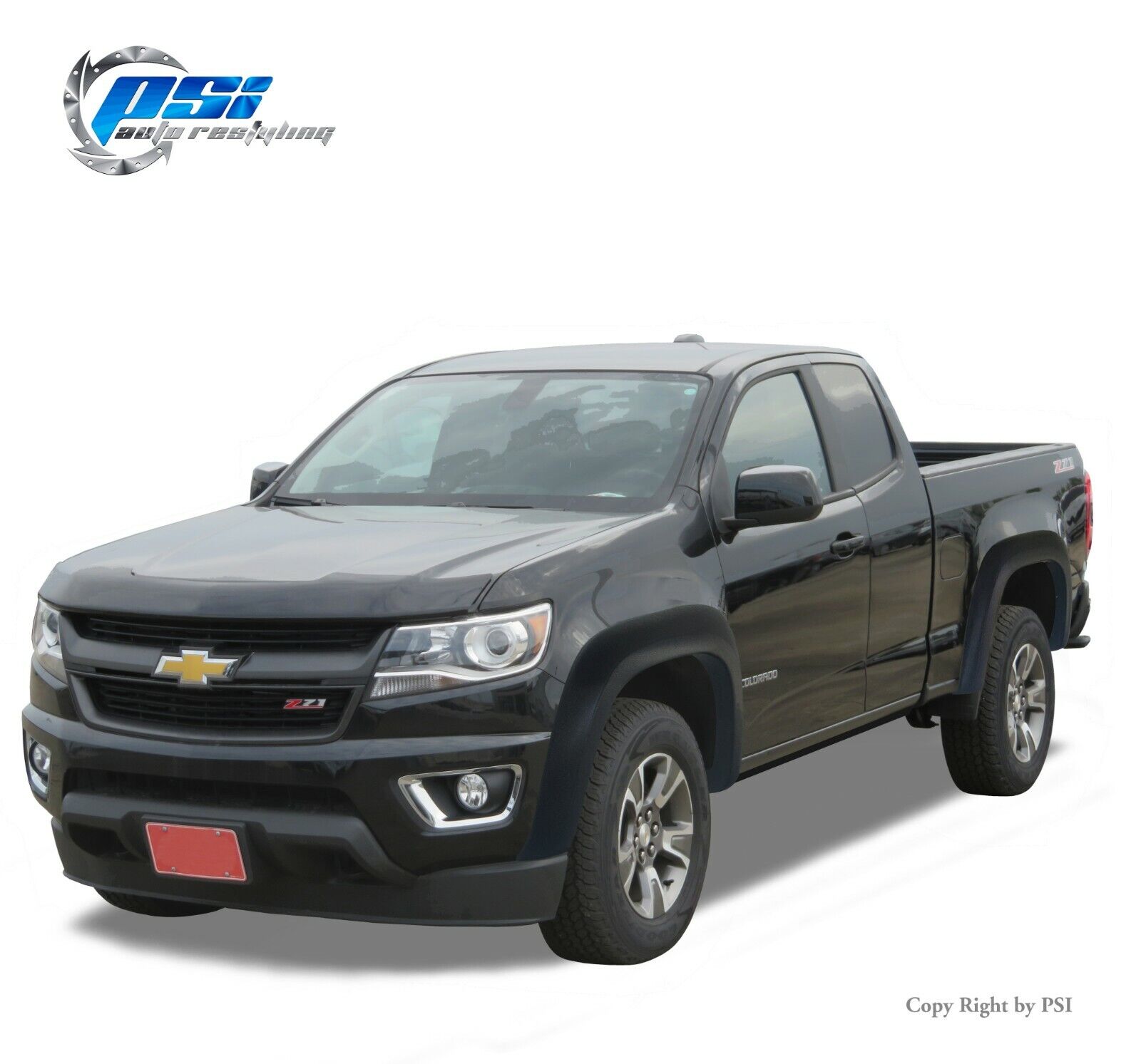 Extension Textured Fender Flares Fits Chevrolet Colorado 15-21 ;6\'2\
