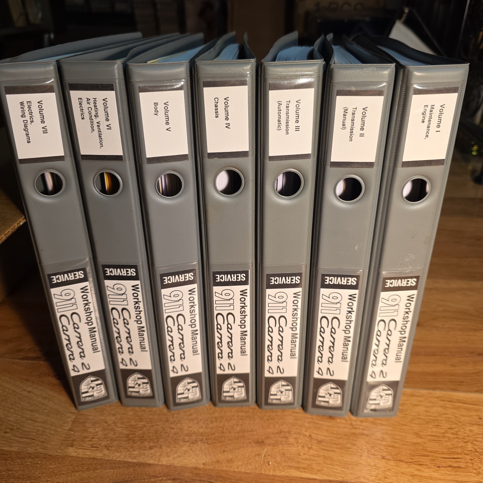 Porsche 911 Carrera 2 4 Workshop Manual Service Repair 7 Books 964 1989-1993