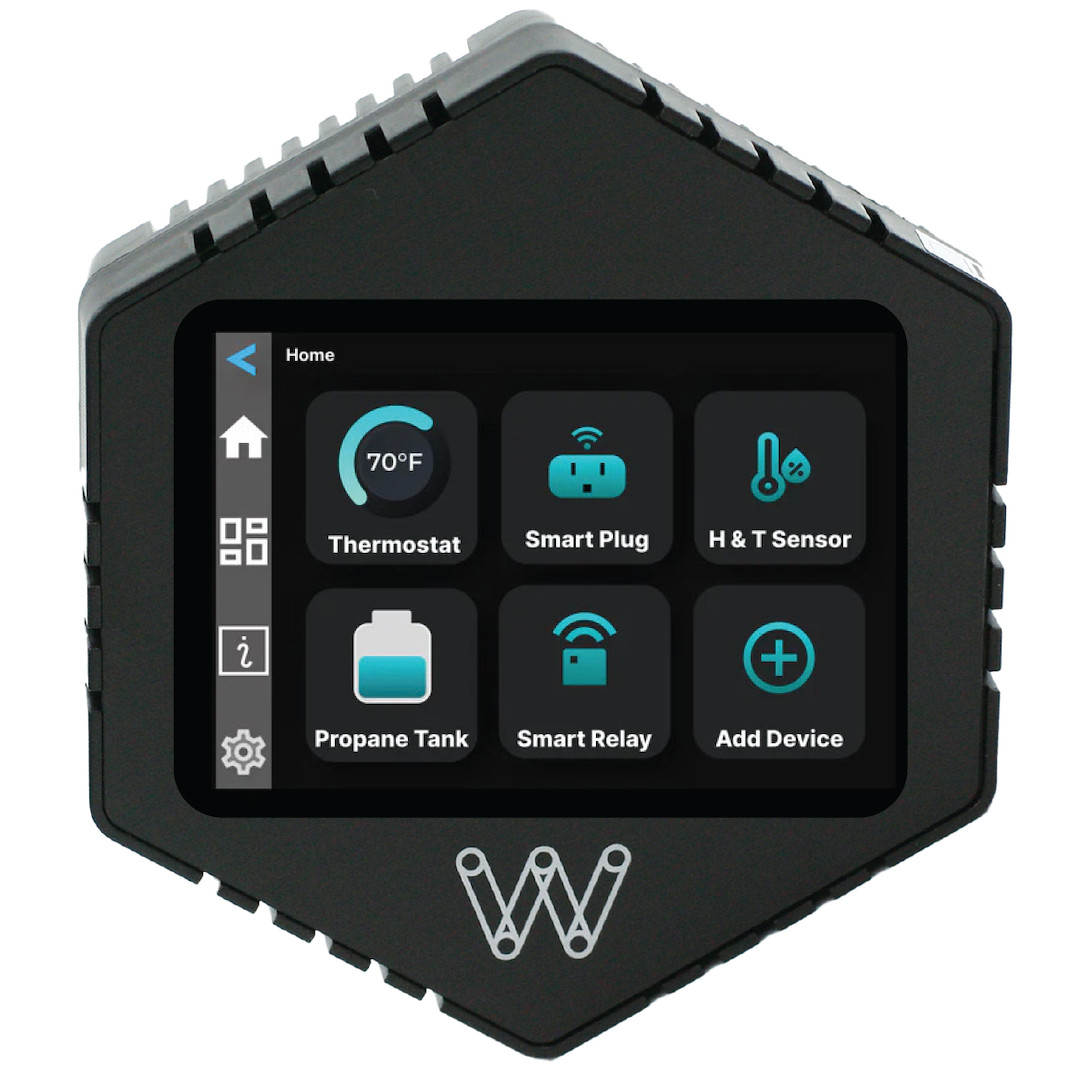 AP Products Wall Thermostat Waltech Vision 2.0 LCD Readout Black Case 024-0020