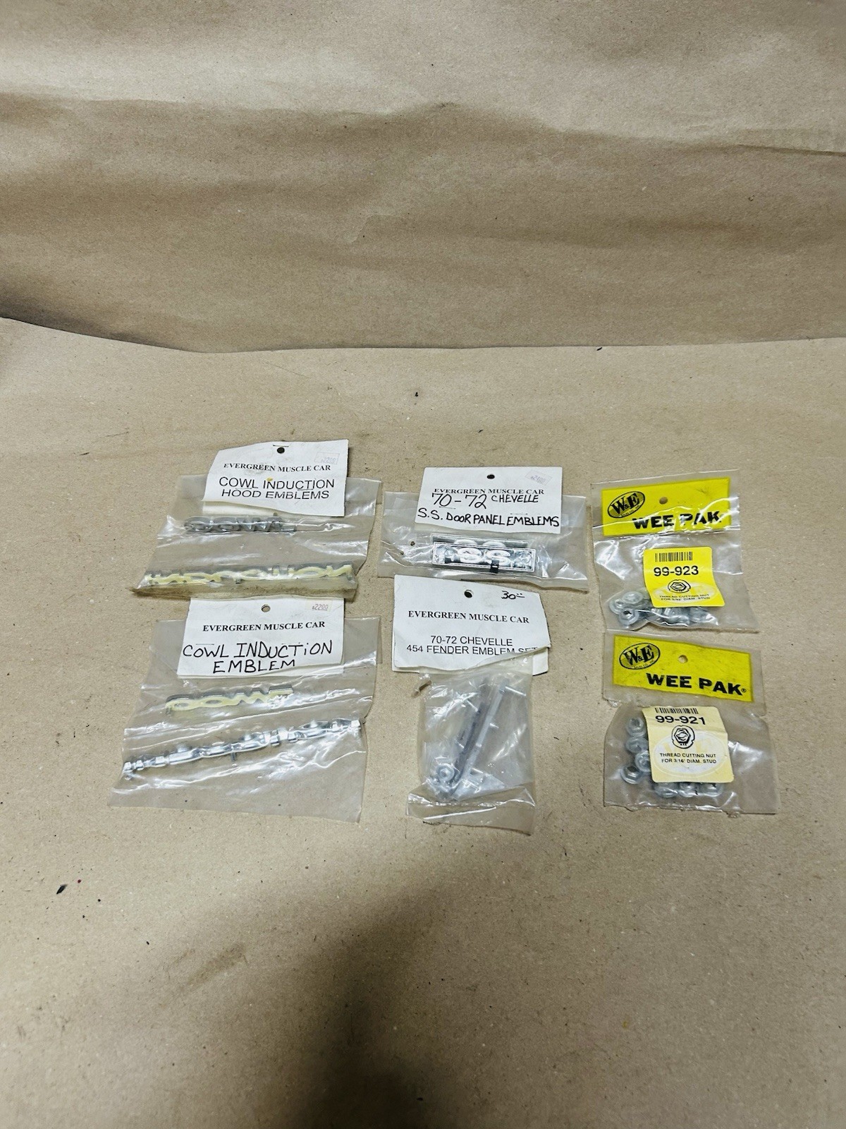 1970-1972 Chevy Chevelle SS Hood Fender Cowl Badge Emblems Lot OEM REPRODUCTION 1970-1972 Chevy Chevelle SS Hood Fender Cowl Badge Emblems Lot OEM REPRODUCTION