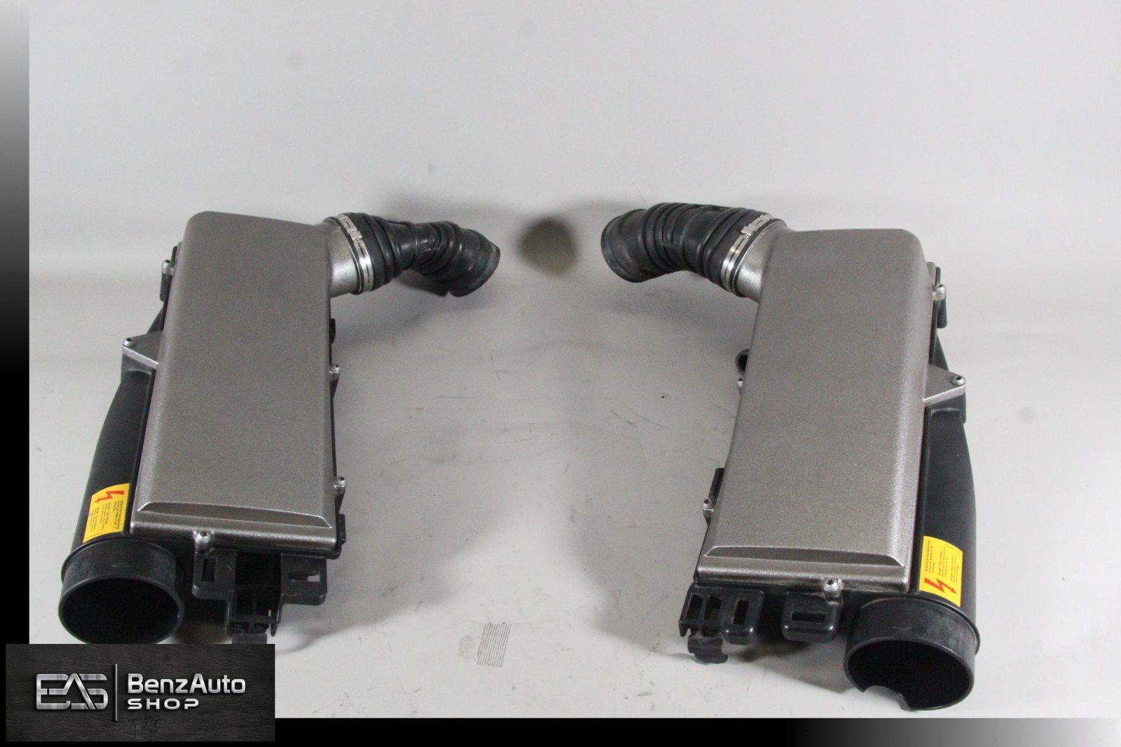 03-06 Mercedes W211 E55 AMG Engine Air Cleaner Filter Box Set of 2 OEM