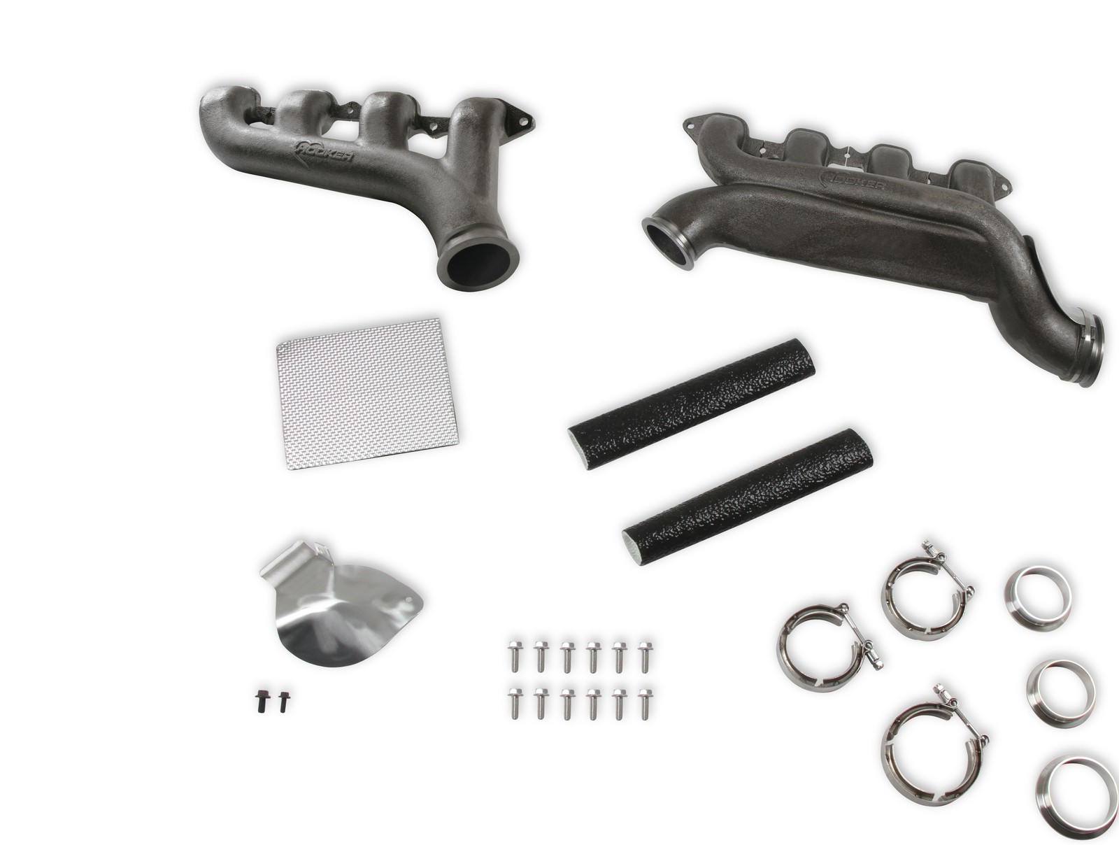 Hooker Blackheart 8540HKR Turbo Exhaust Manifold Set Natural Cast Hooker Blackheart 8540HKR Turbo Exhaust Manifold Set Natural Cast
