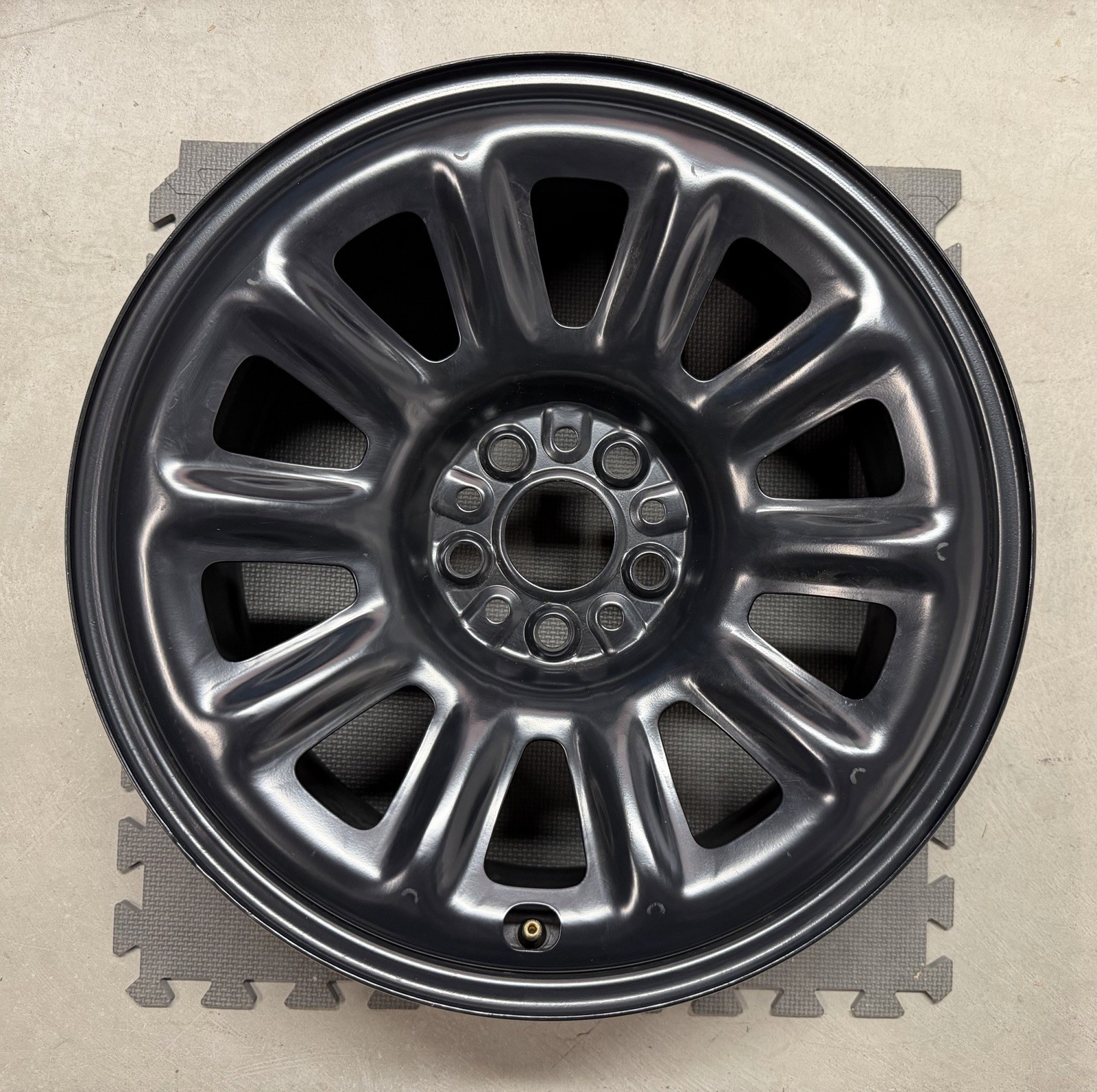 2026 TESLA MODEL 3 FACTORY OEM STEEL WHEEL RIM & COVER 18” BLACK  1344219-00-A