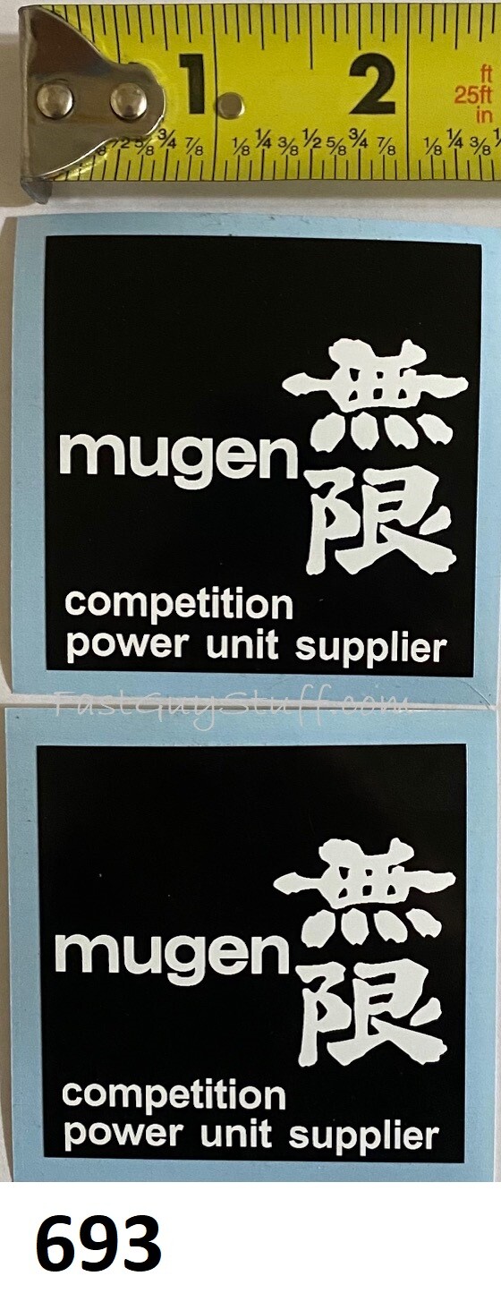 2 Mugen Power Vintage sticker decal CR MR MT 125 250 360 Works VMX AHRMA Honda