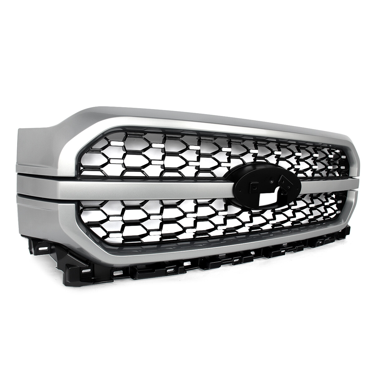 For 2021 2022 2023 Ford F-150 F150 Platinum Front Bumper Upper Grille Chrome