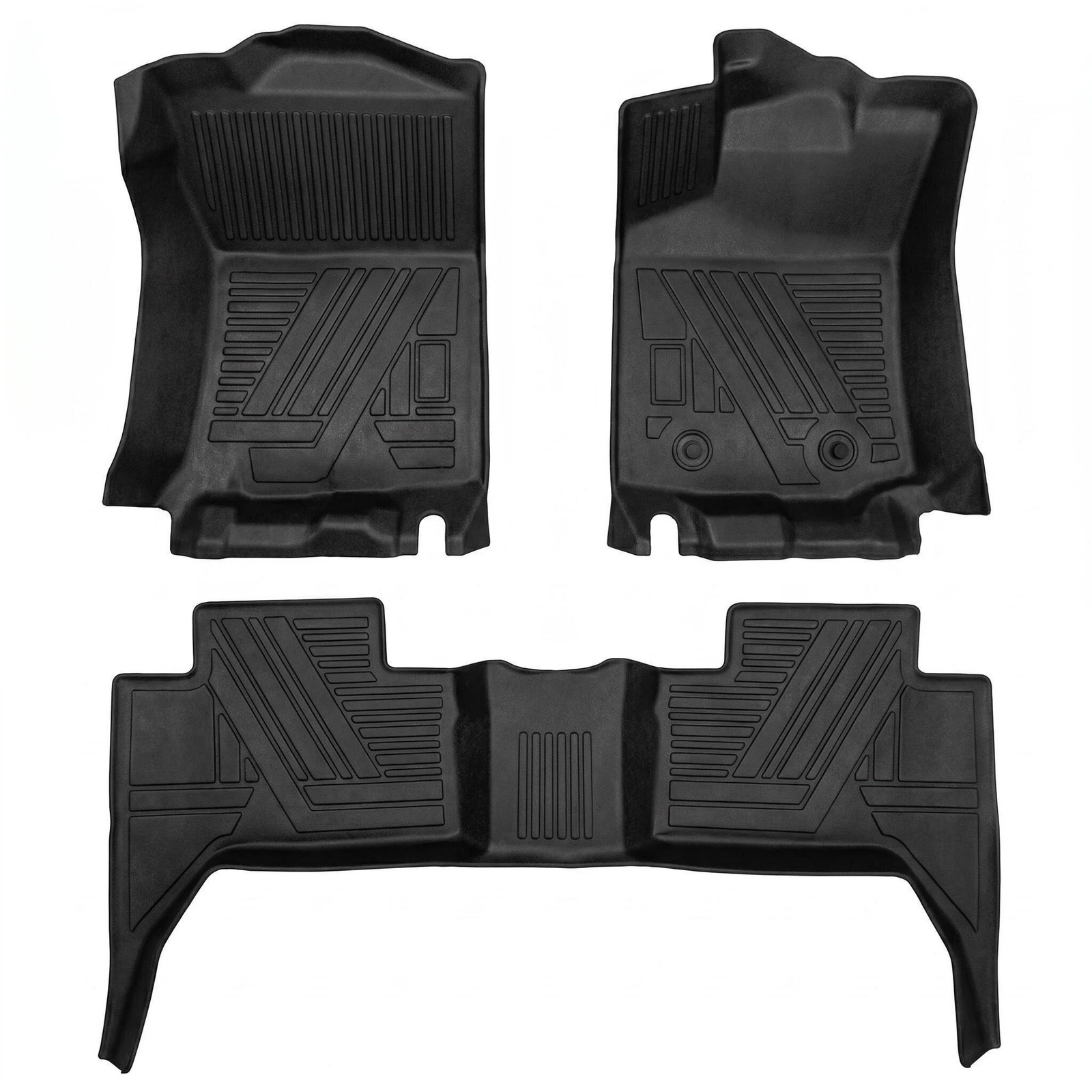 All Weather TPE Floor Mats for Toyota Tacoma Double Cab 2016-2026 Non-Slip Liner