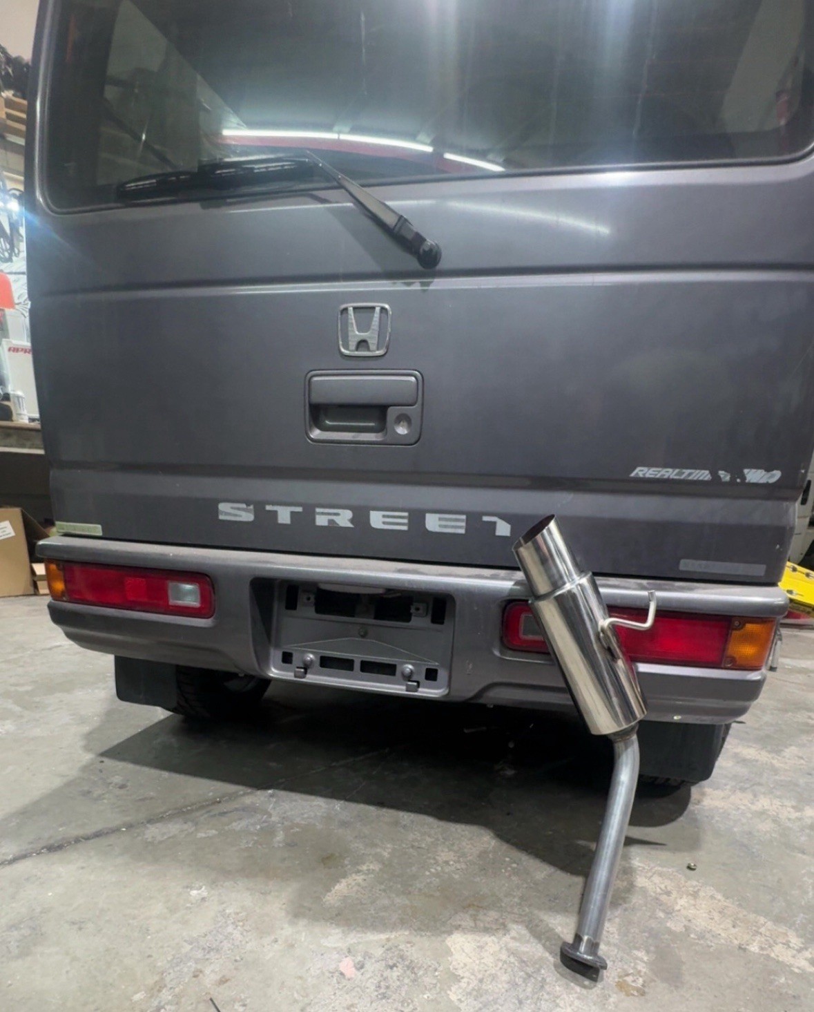HONDA ACTY VAN EXHAUST HH3,4 STAINLESS STEEL, BURNT 1990-1999 HONDA ACTY VAN EXHAUST HH3,4 STAINLESS STEEL, BURNT 1990-1999