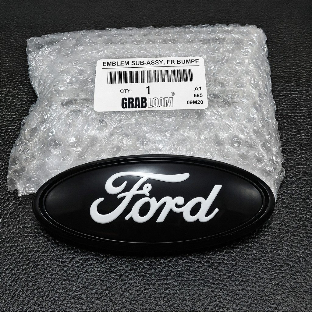 Ford  Black & White Oval Emblem 4.5\