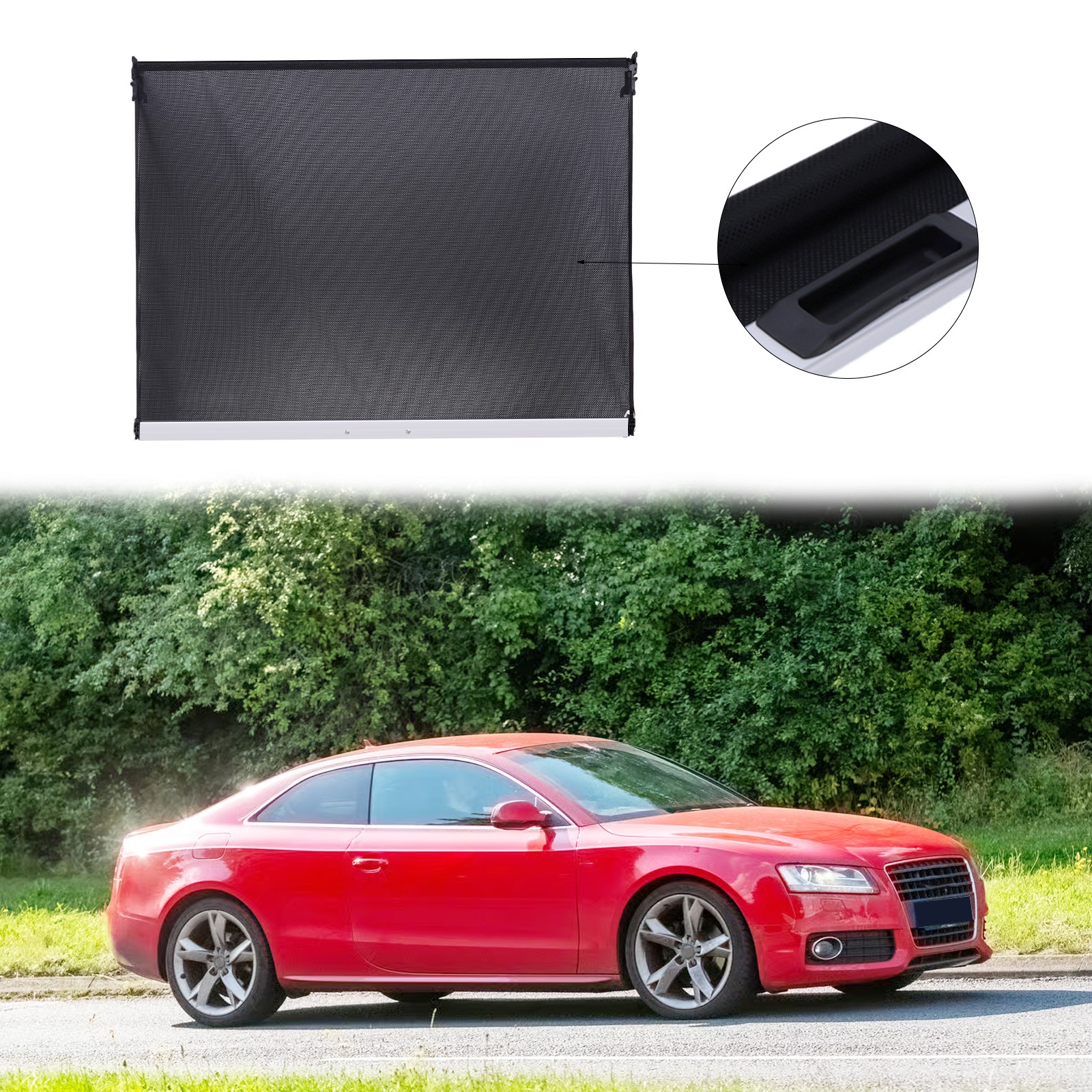 BLACK PANORAMIC SUNROOF SUNSHADE CURTAIN ASSEMBLY 8T08773075L9 FOR AUDI A5 S5