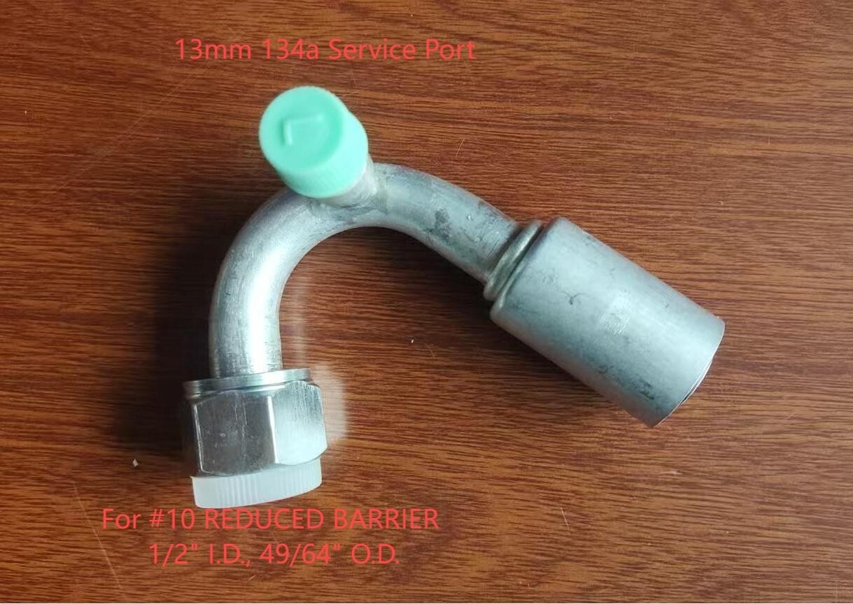 A/C BEADLOCK FITTING FEMALE O RING 135 Degree #10 REDUCED Barrier W/13mm PORT A/C BEADLOCK FITTING FEMALE O RING 135 Degree #10 REDUCED Barrier W/13mm PORT