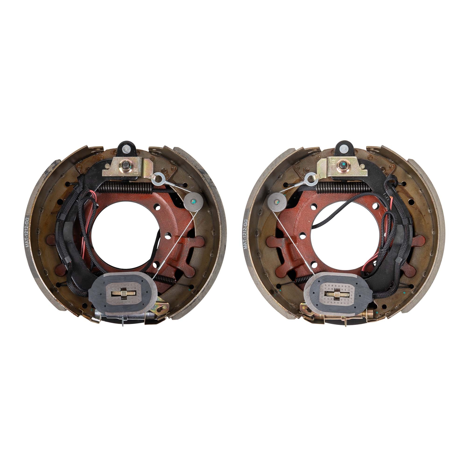 Pair of 12K-16K Trailer Axle Electric Brake Kit - 12.25x5 - Right/Left Pair