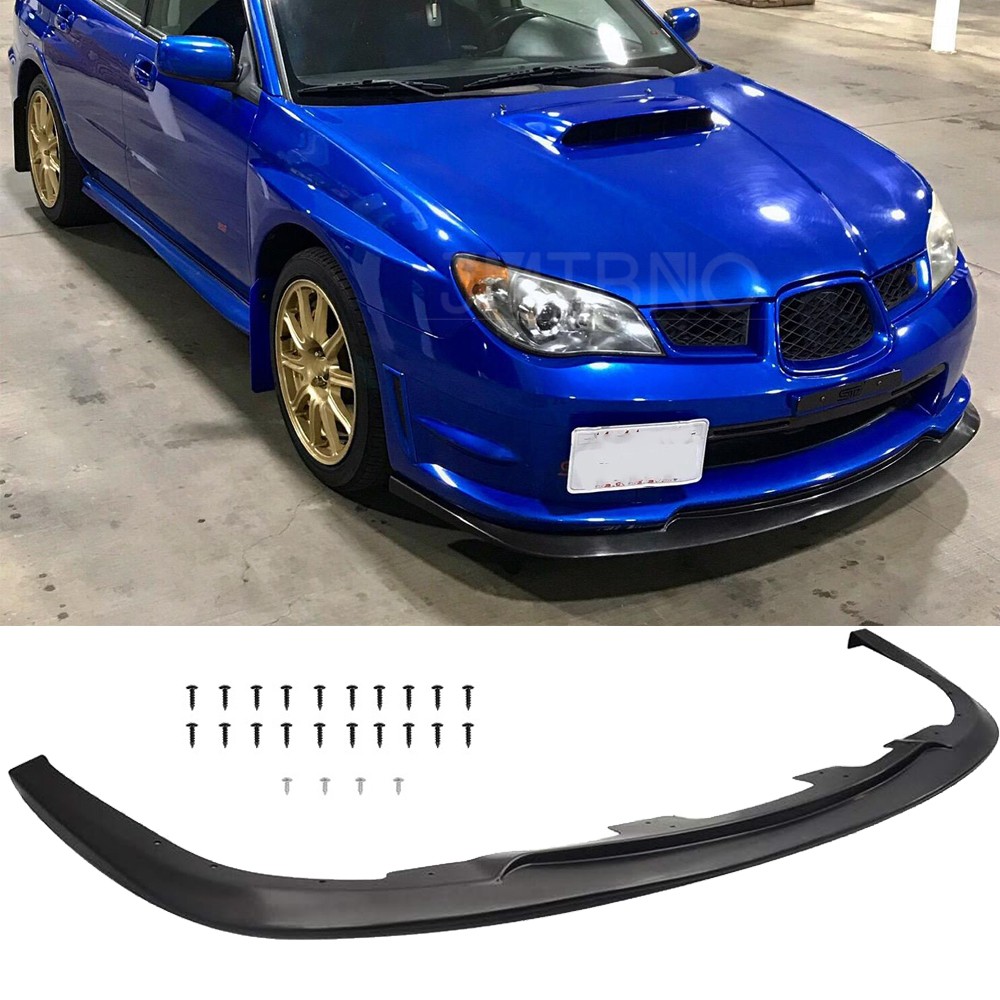 For 06 07 Subaru Impreza WRX & STi S204 Front Bumper Lip Spoiler Body Kit Chin For 06 07 Subaru Impreza WRX & STi S204 Front Bumper Lip Spoiler Body Kit Chin
