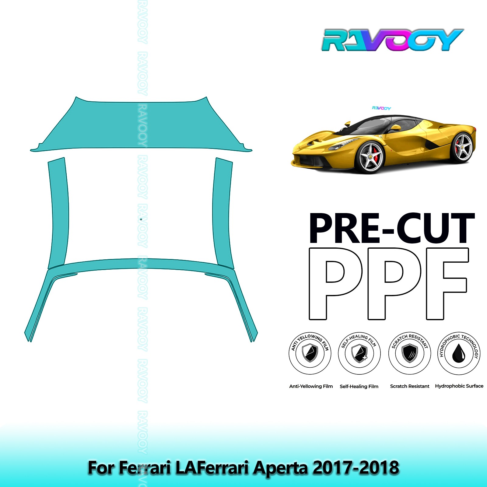 PreCut Paint Protection PPF Kit For Ferrari LAFerrari Aperta 2017-2018