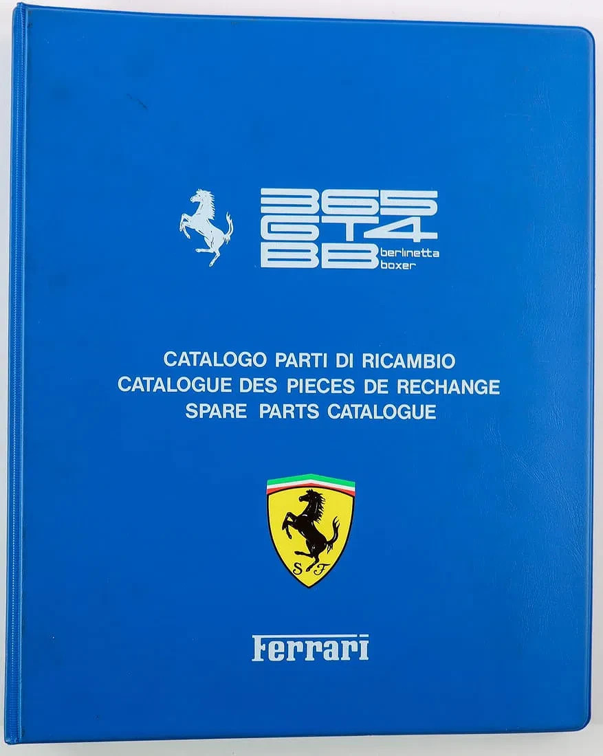 Ferrari 365 GT4 BB – Spare Parts Catalogue – Reprint BRAND NEW