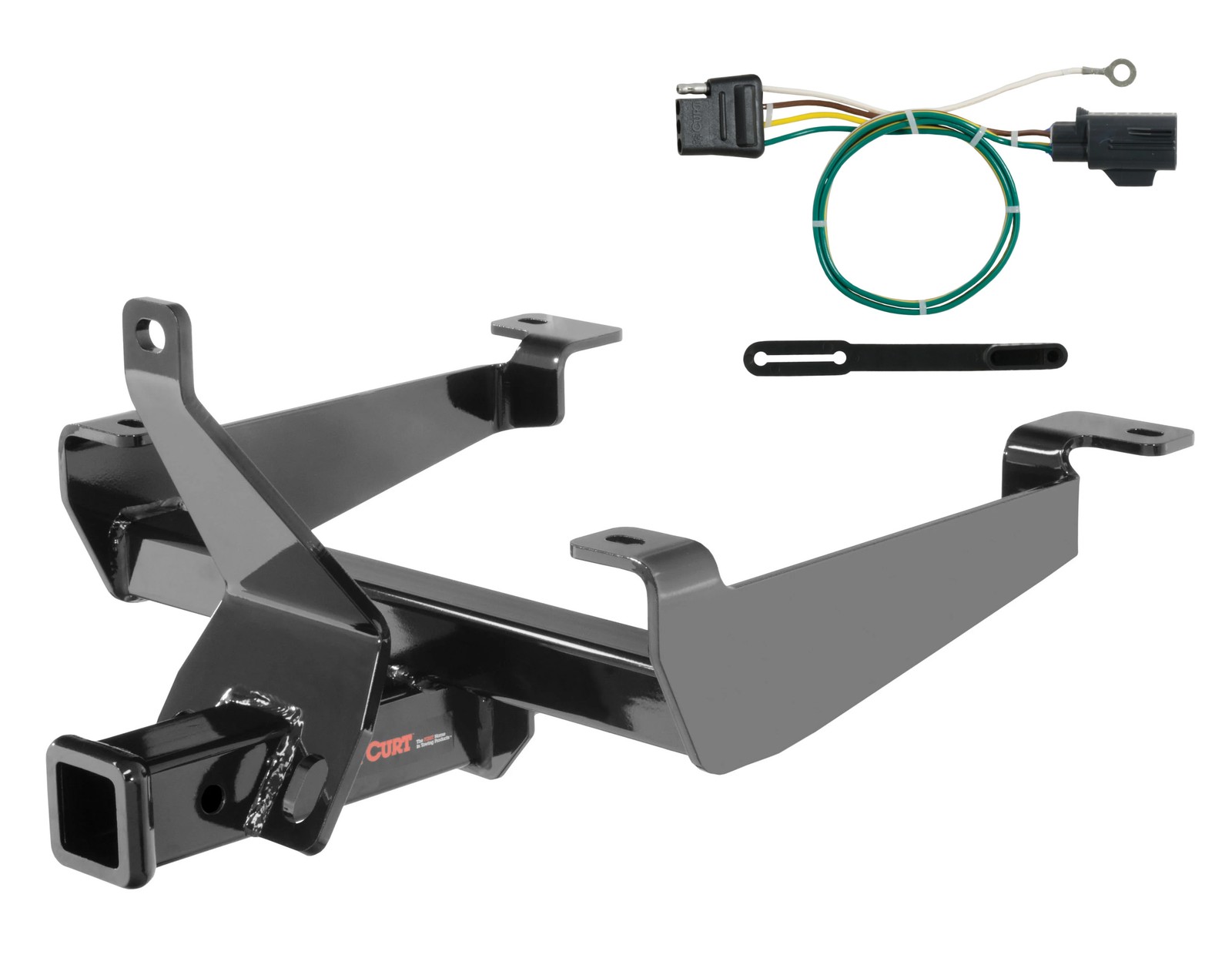 Curt Class 3 Trailer Hitch 2in Receiver And Wiring Harness Kit 13243-56293