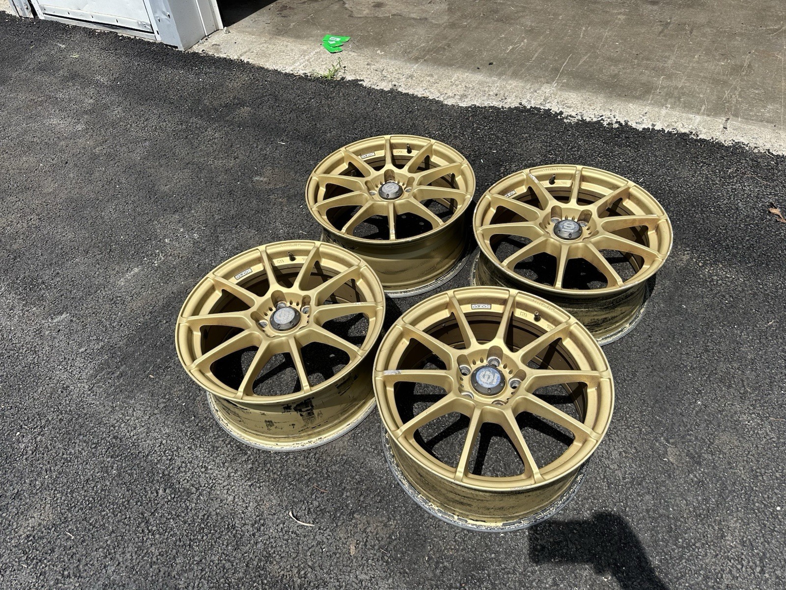 Sparco OZ Racing Assetto Gara Wheel 17x7.5  ET48 5x114.3 Alloy Rim Gold set of 4